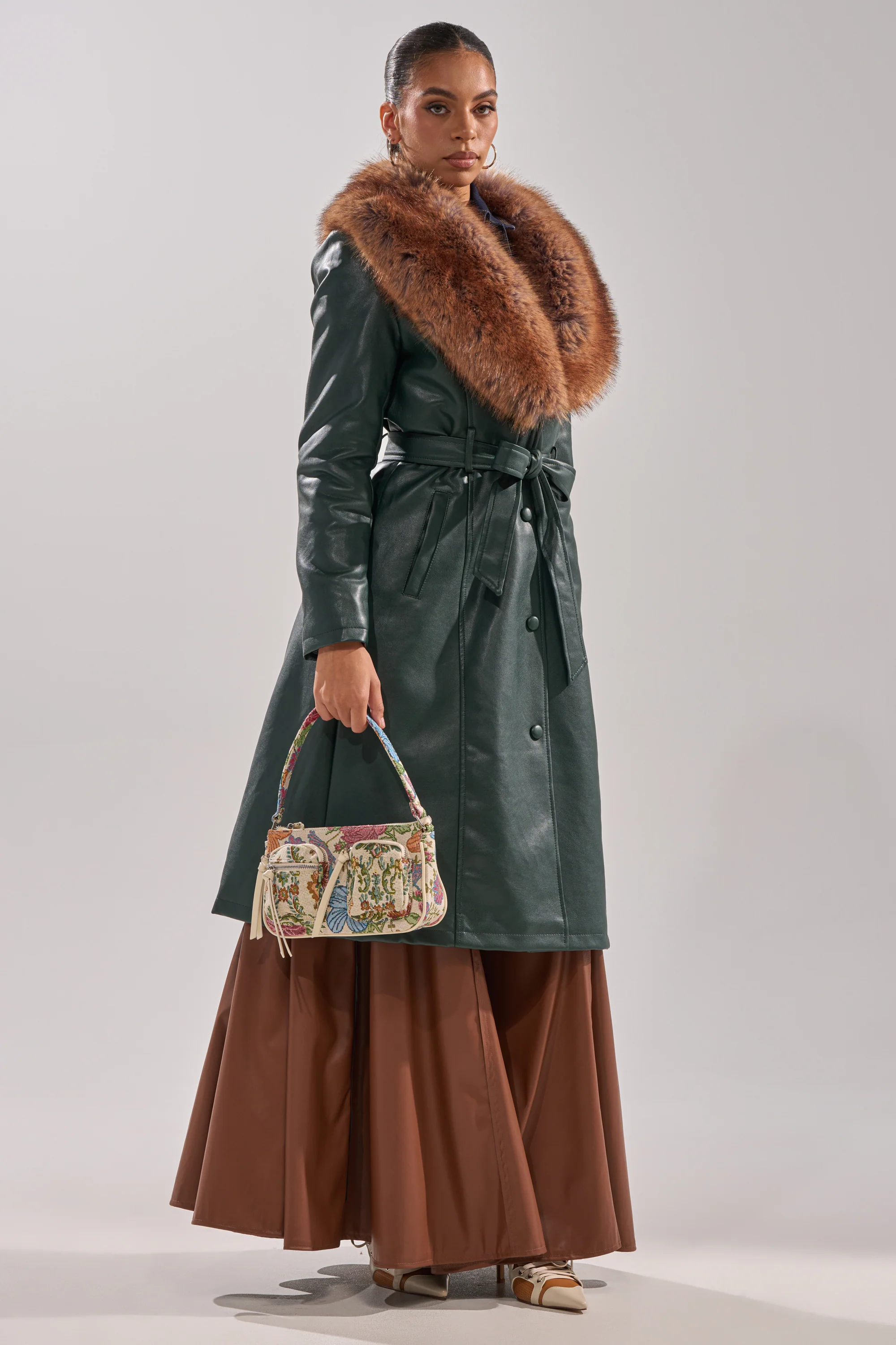 GREENVIEW FUR TRIM TRENCH - Image 7
