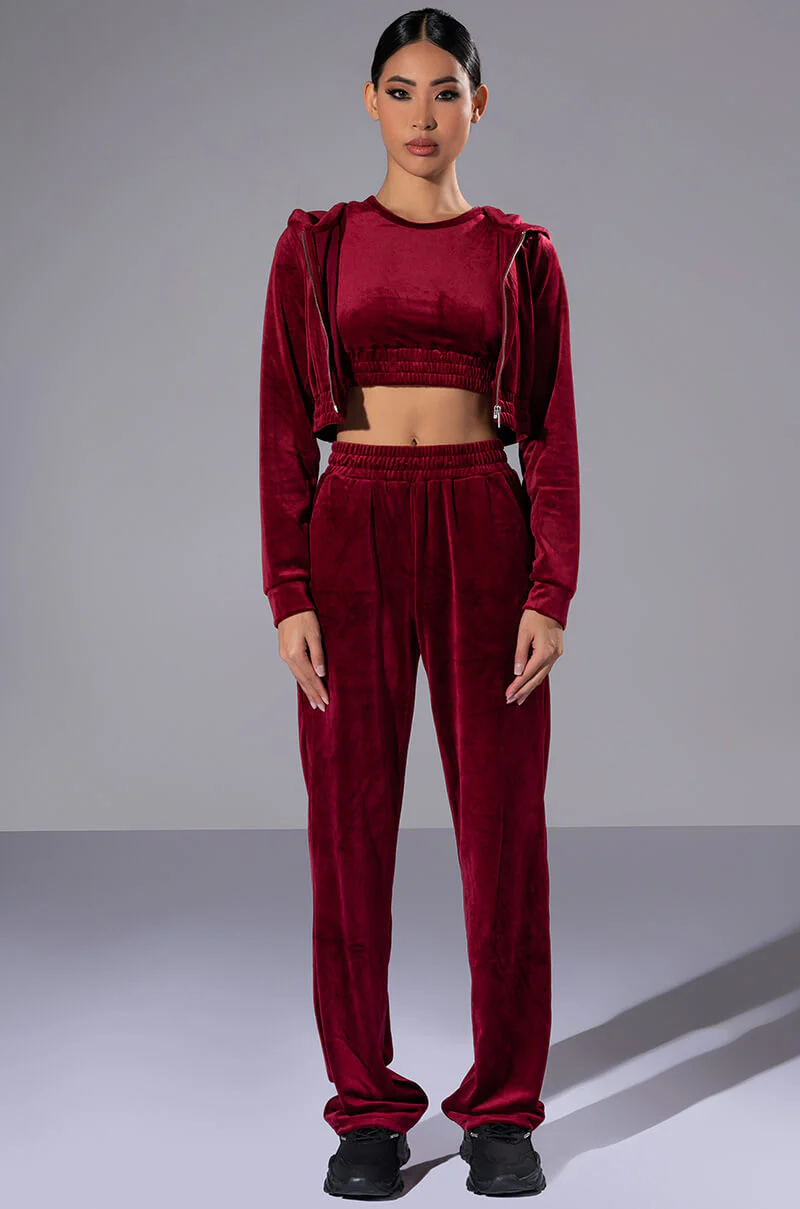 GRETCHEN ZIP UP CROPPED HOODIE - Image 3