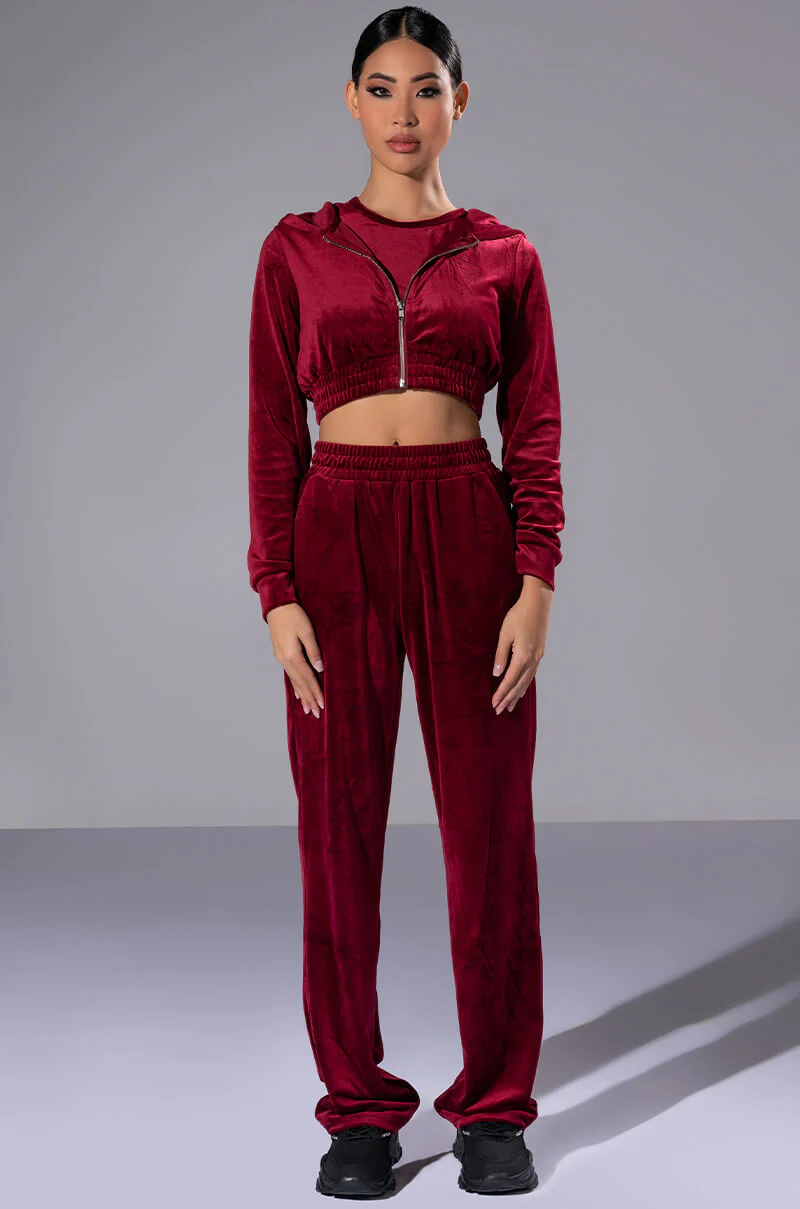 GRETCHEN ZIP UP CROPPED HOODIE - Image 4