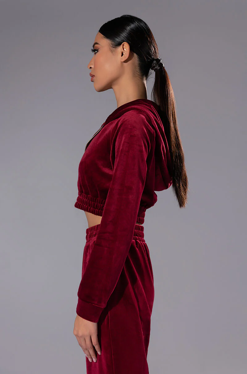 GRETCHEN ZIP UP CROPPED HOODIE - Image 5
