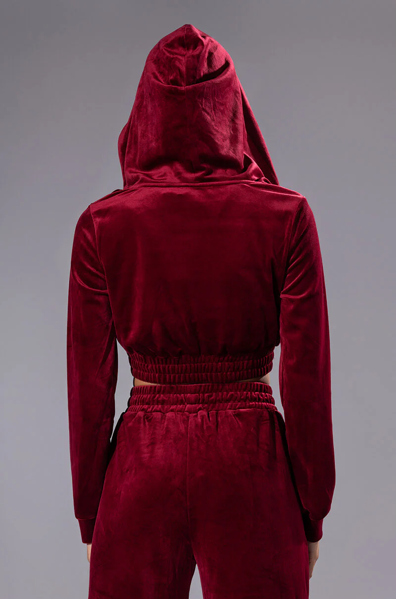 GRETCHEN ZIP UP CROPPED HOODIE - Image 6