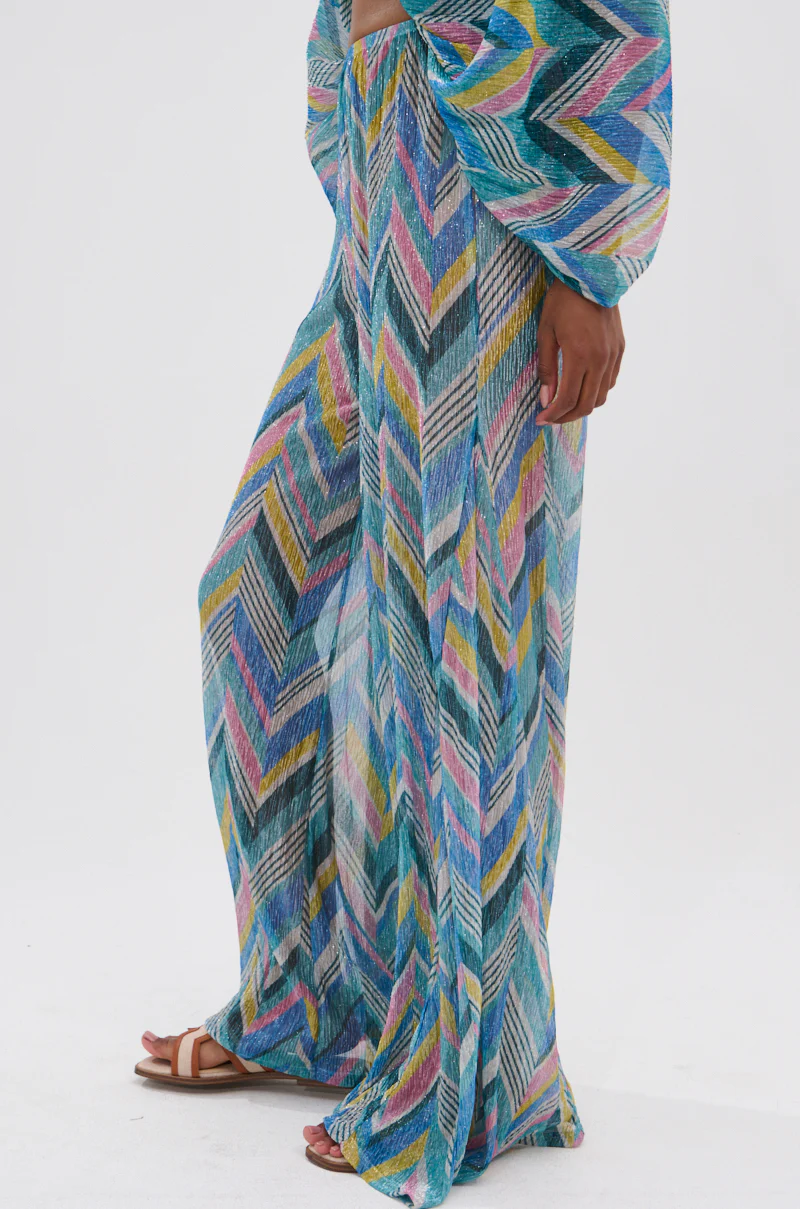 GRISELDA PRINTED PALAZZO PANTS - Image 4
