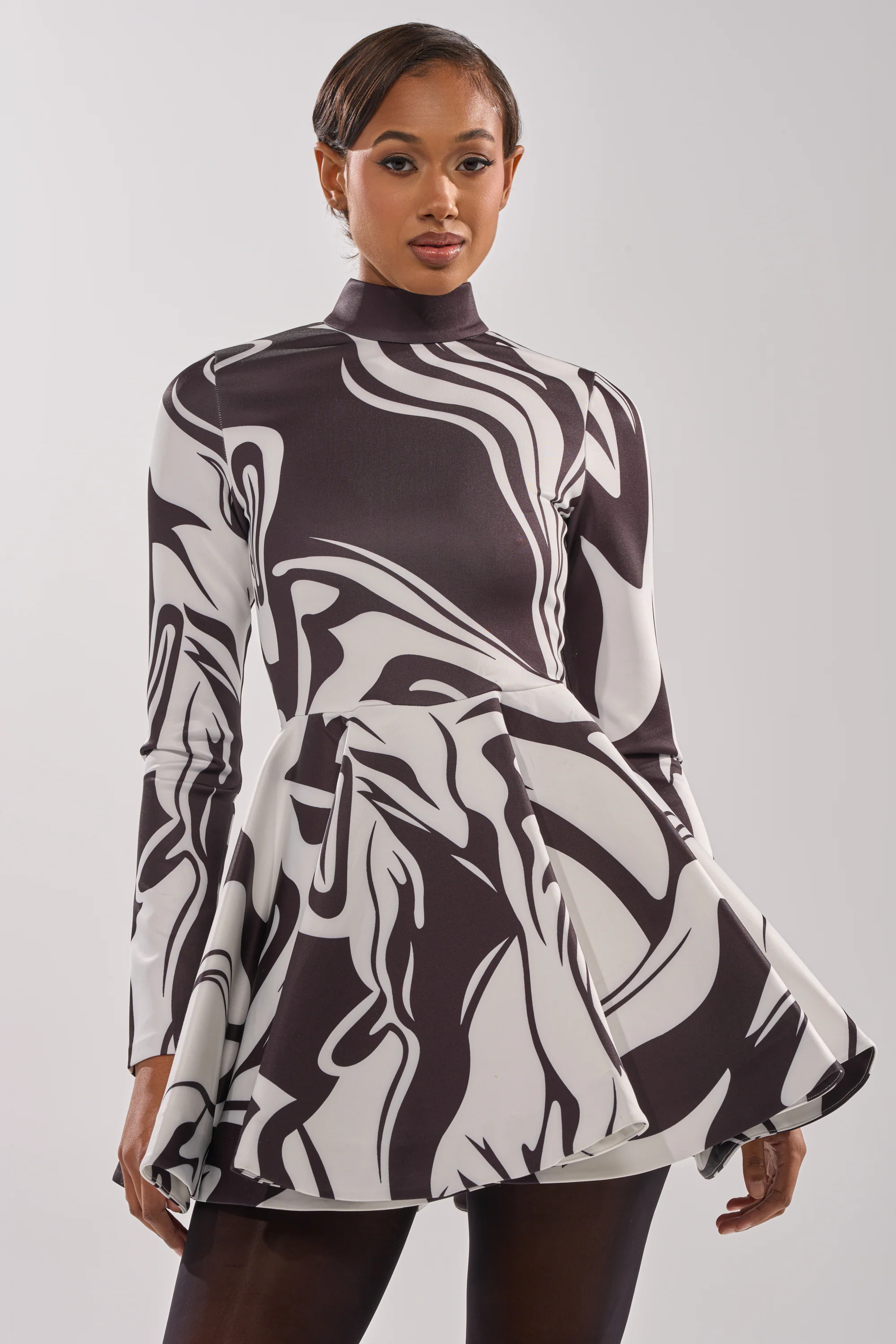 GROOVY BABY MOCKNECK MINI DRESS - Image 2