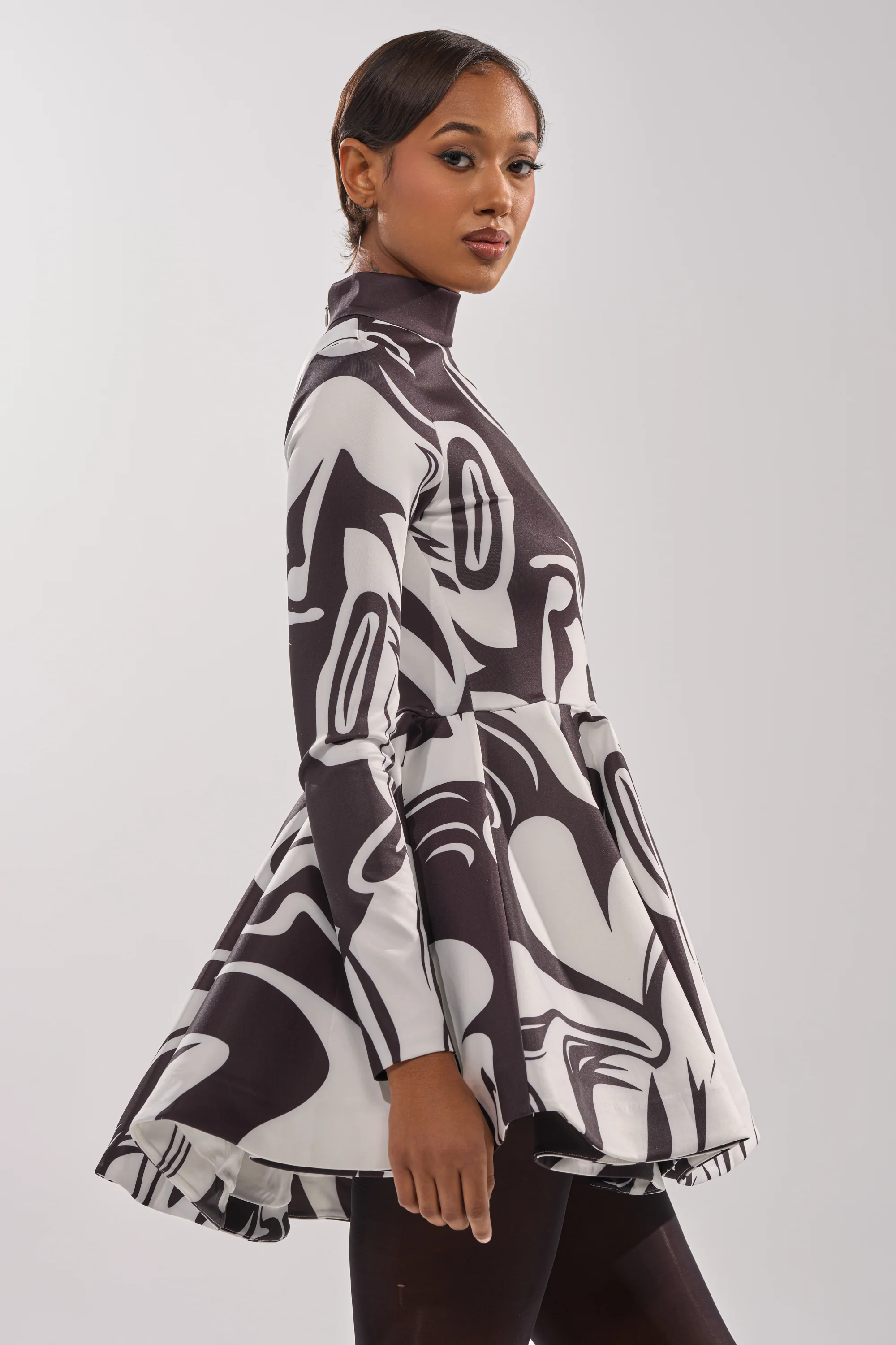 GROOVY BABY MOCKNECK MINI DRESS - Image 3