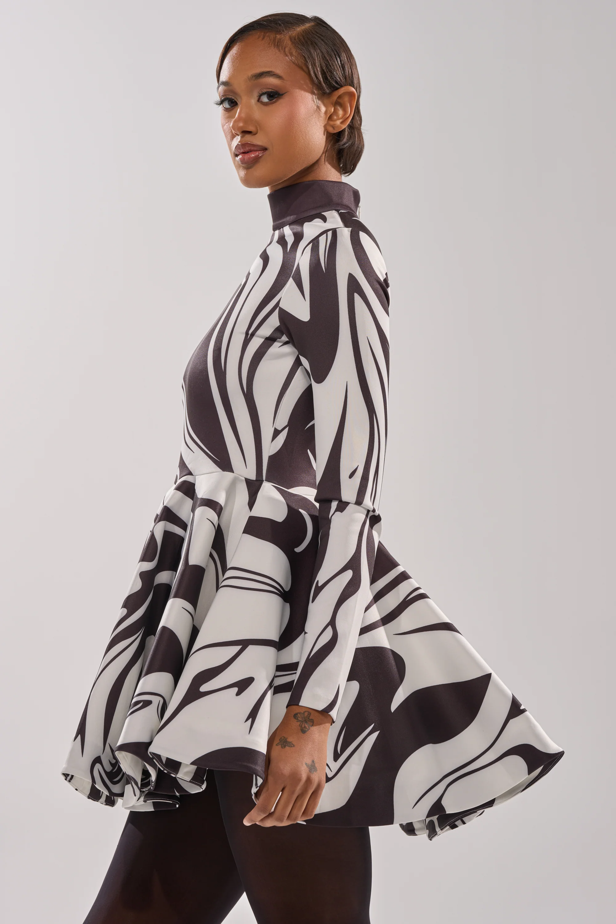 GROOVY BABY MOCKNECK MINI DRESS - Image 4
