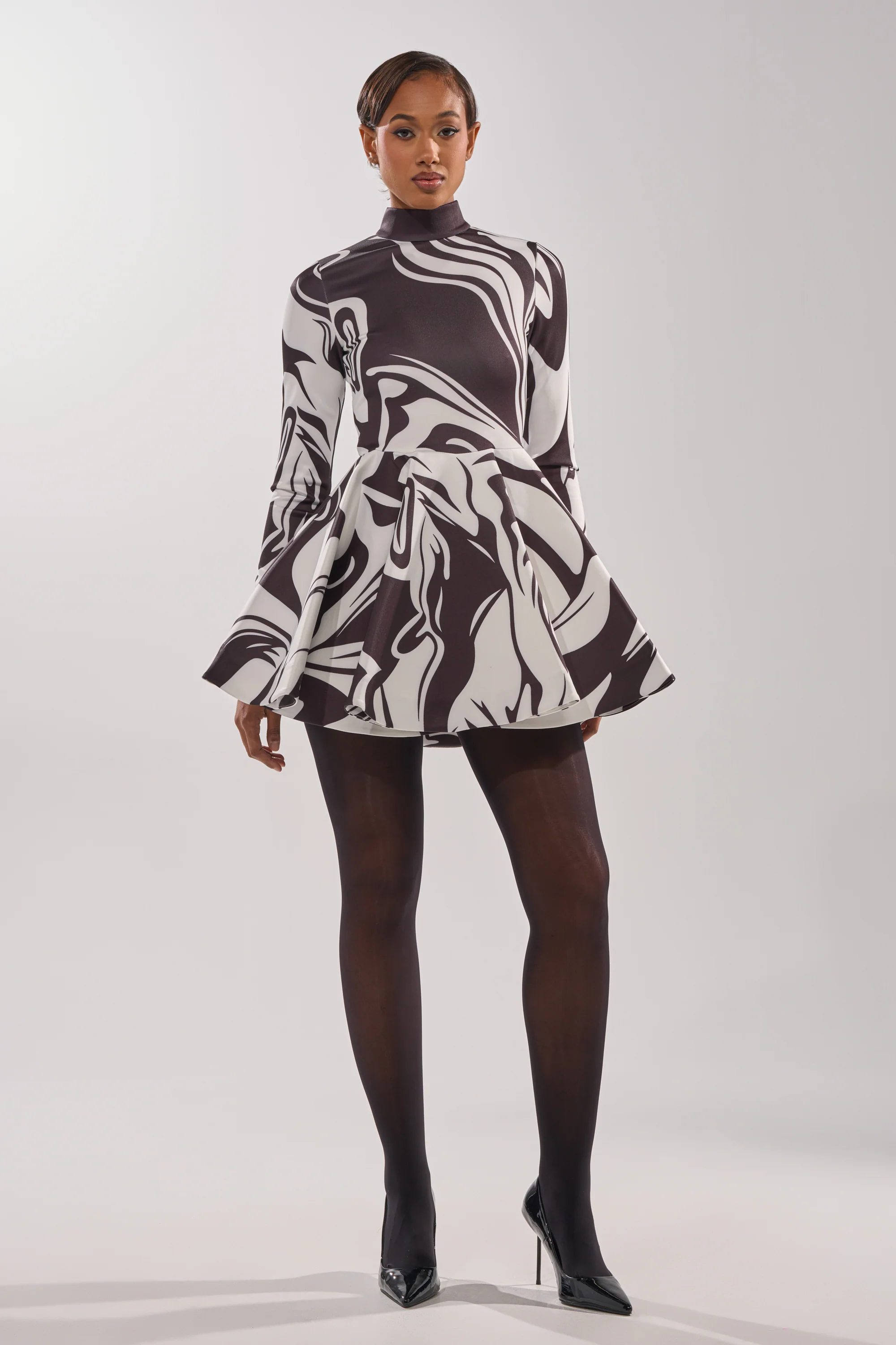GROOVY BABY MOCKNECK MINI DRESS - Image 6