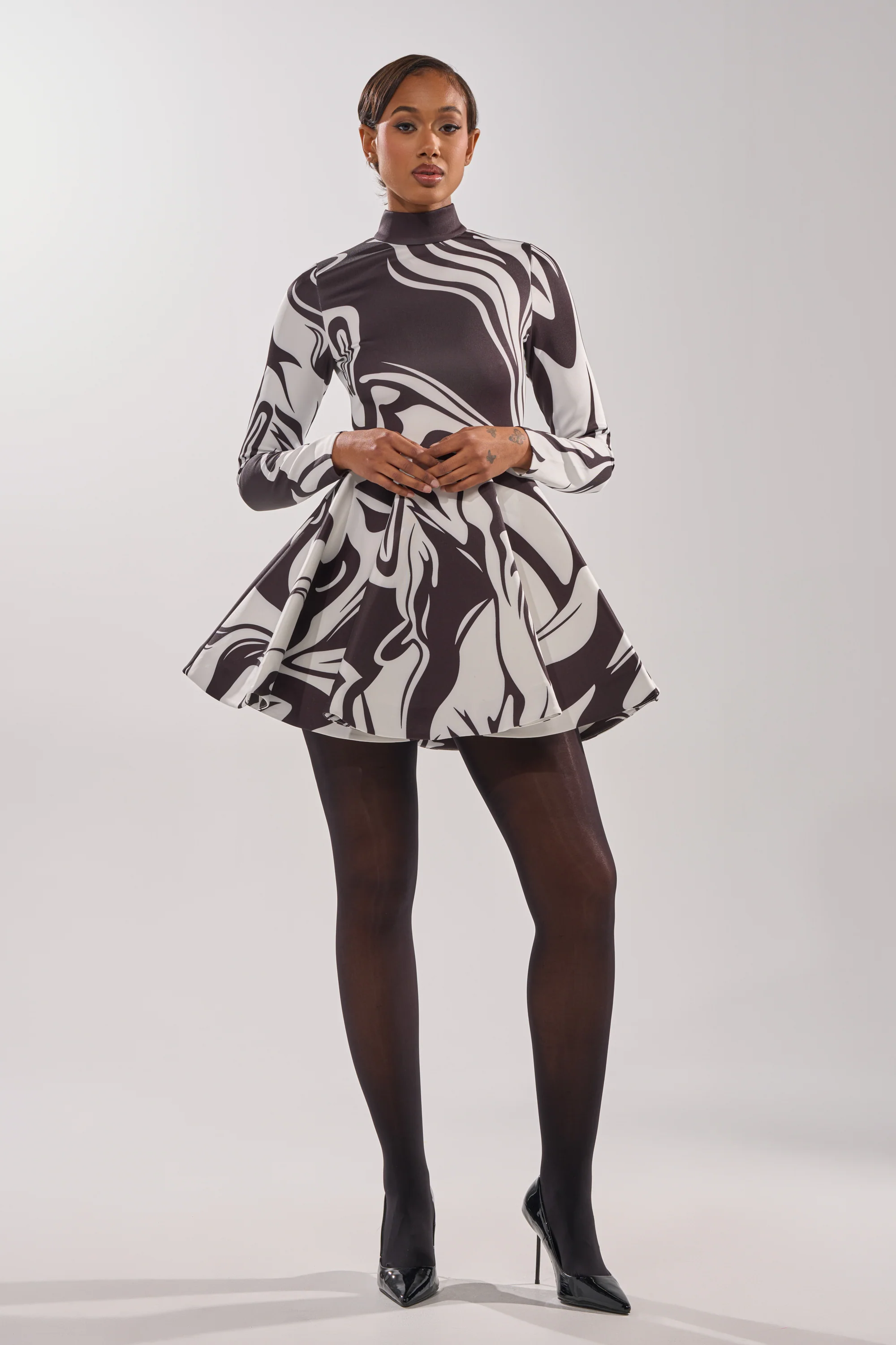 GROOVY BABY MOCKNECK MINI DRESS - Image 7