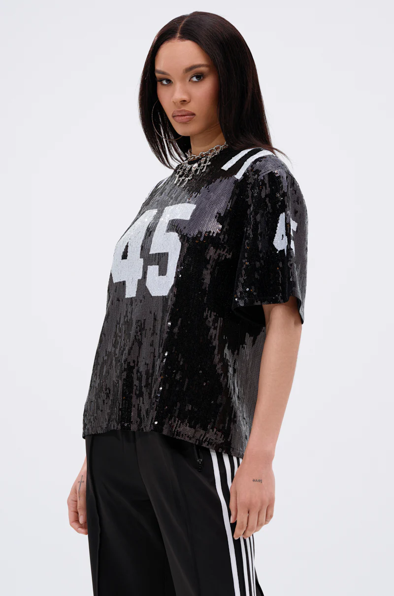 GUESS THE NUMBER SEQUIN JERSEY - Image 2