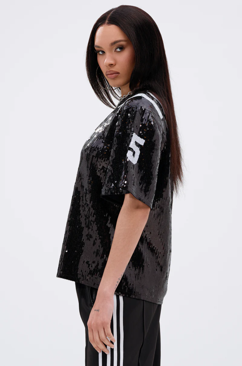 GUESS THE NUMBER SEQUIN JERSEY - Image 3