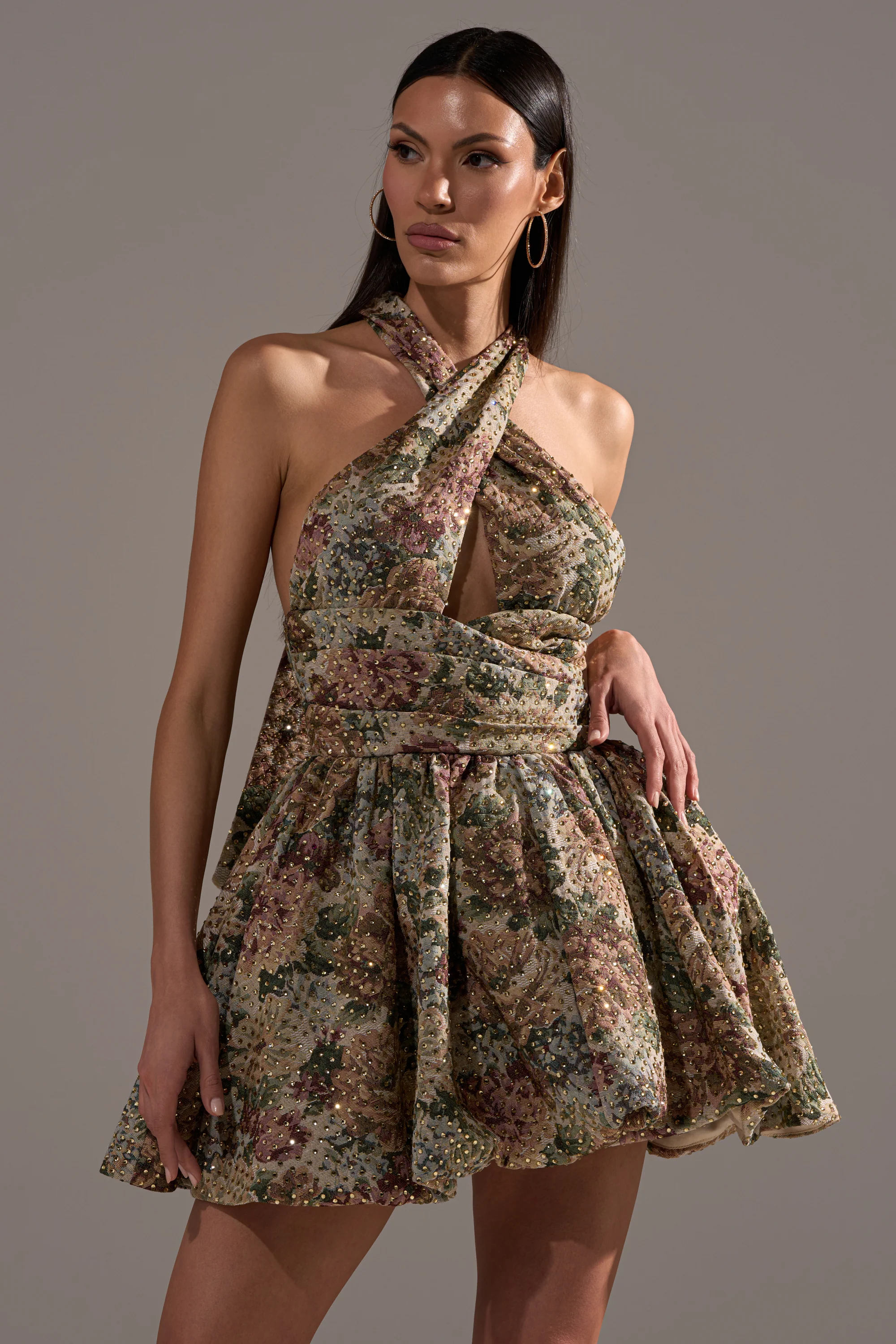 GUESS WHO FLORAL MINI DRESS - Image 4