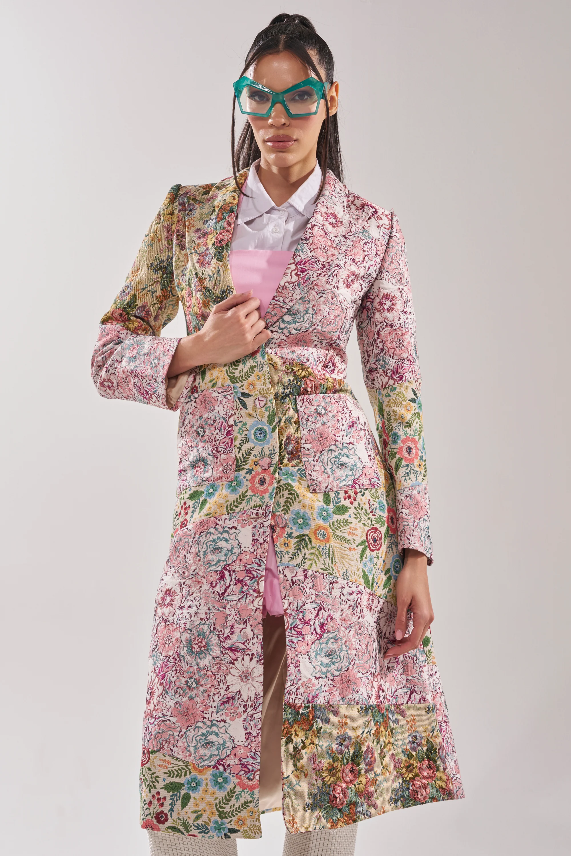 HAD ME AT HELLO PATCHWORK TRENCH - Image 10