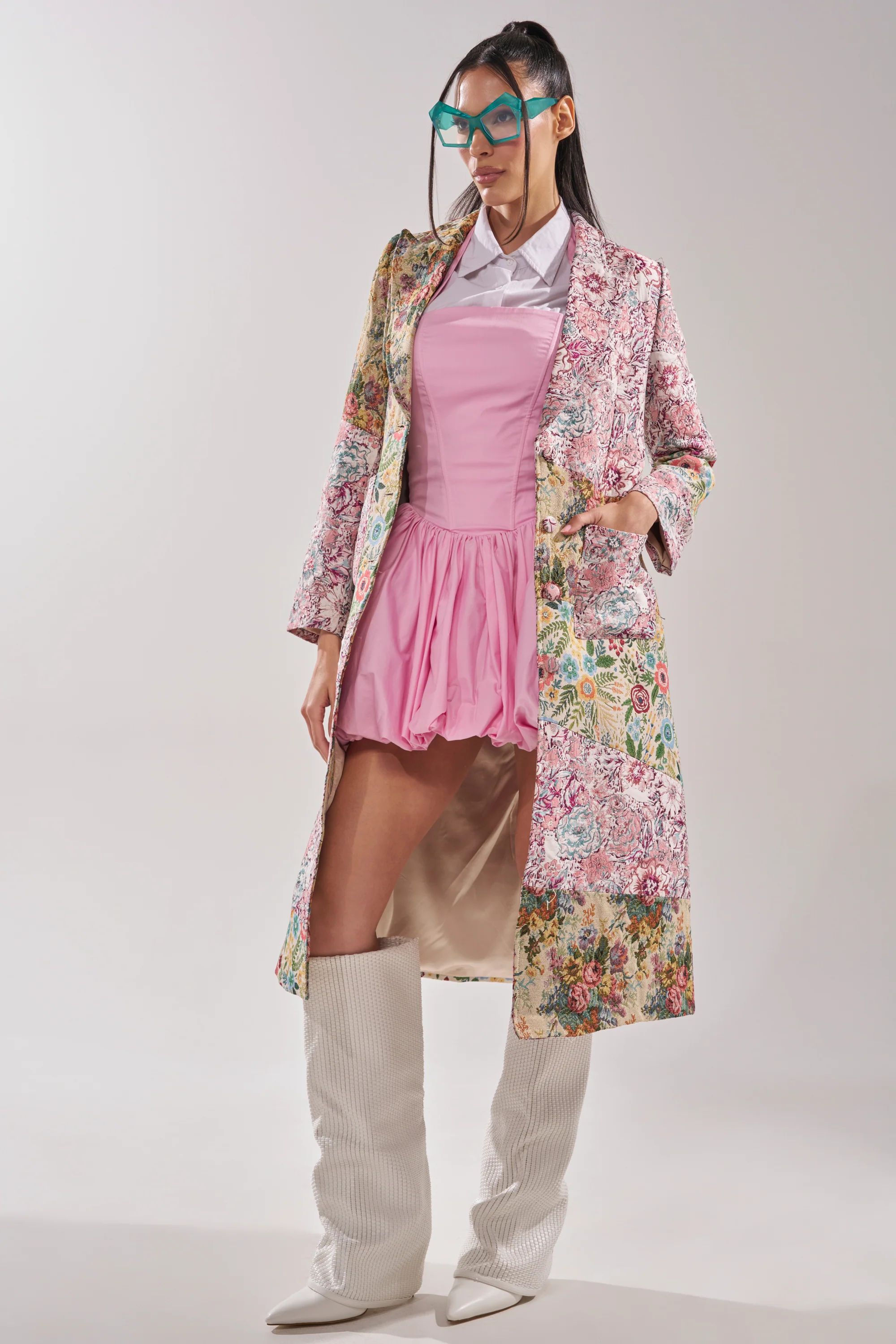HAD ME AT HELLO PATCHWORK TRENCH - Image 8
