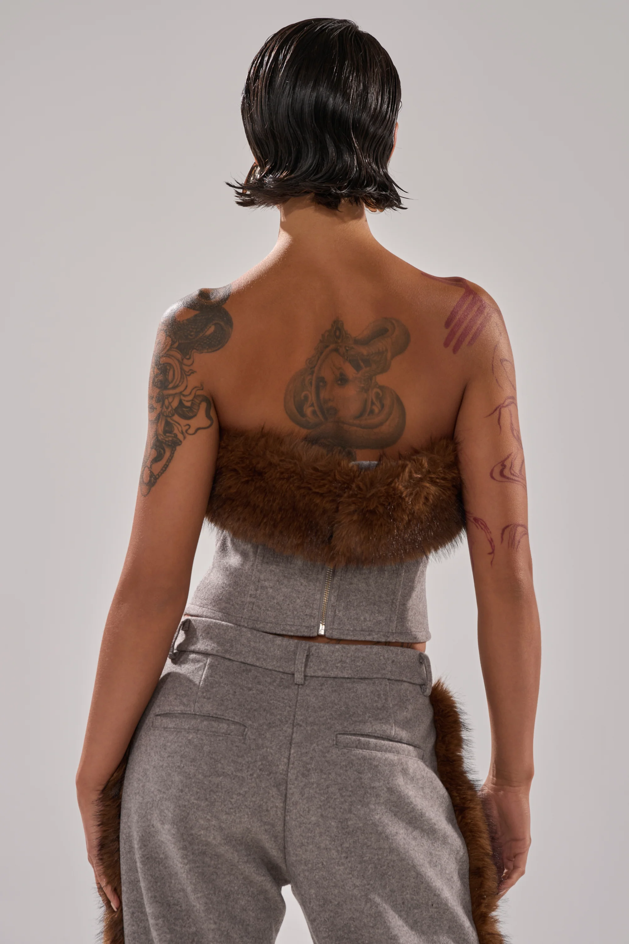 HALLE FUR TRIM CORSET - Image 5