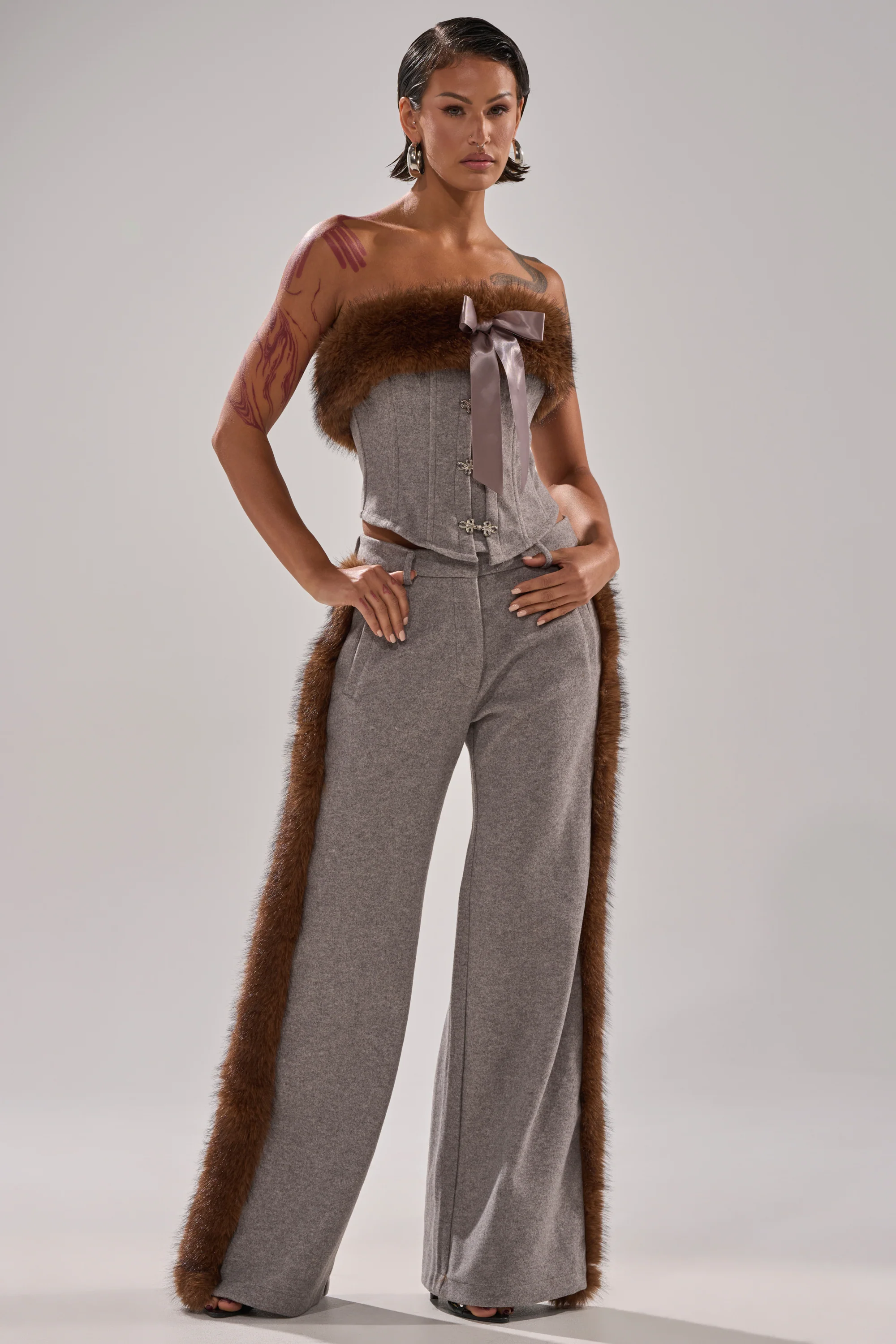 HALLE FUR TRIM CORSET - Image 6