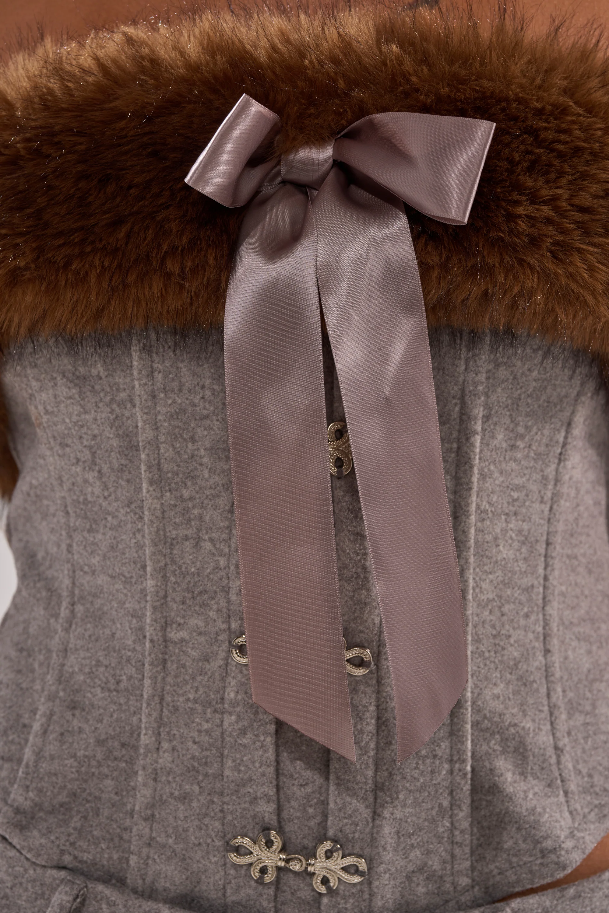 HALLE FUR TRIM CORSET - Image 9