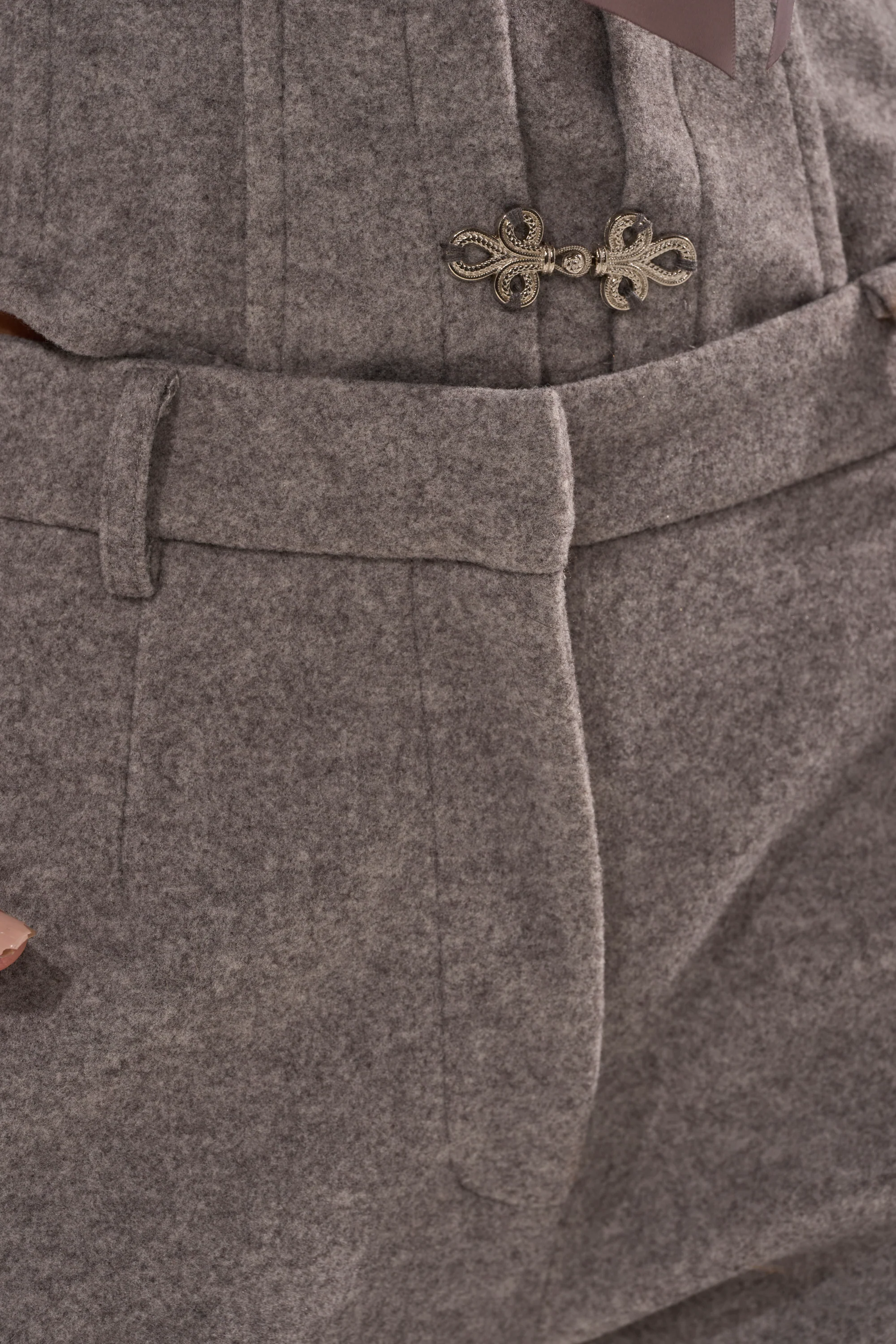 HALLE FUR TRIM WIDE LEG PANT - Image 7