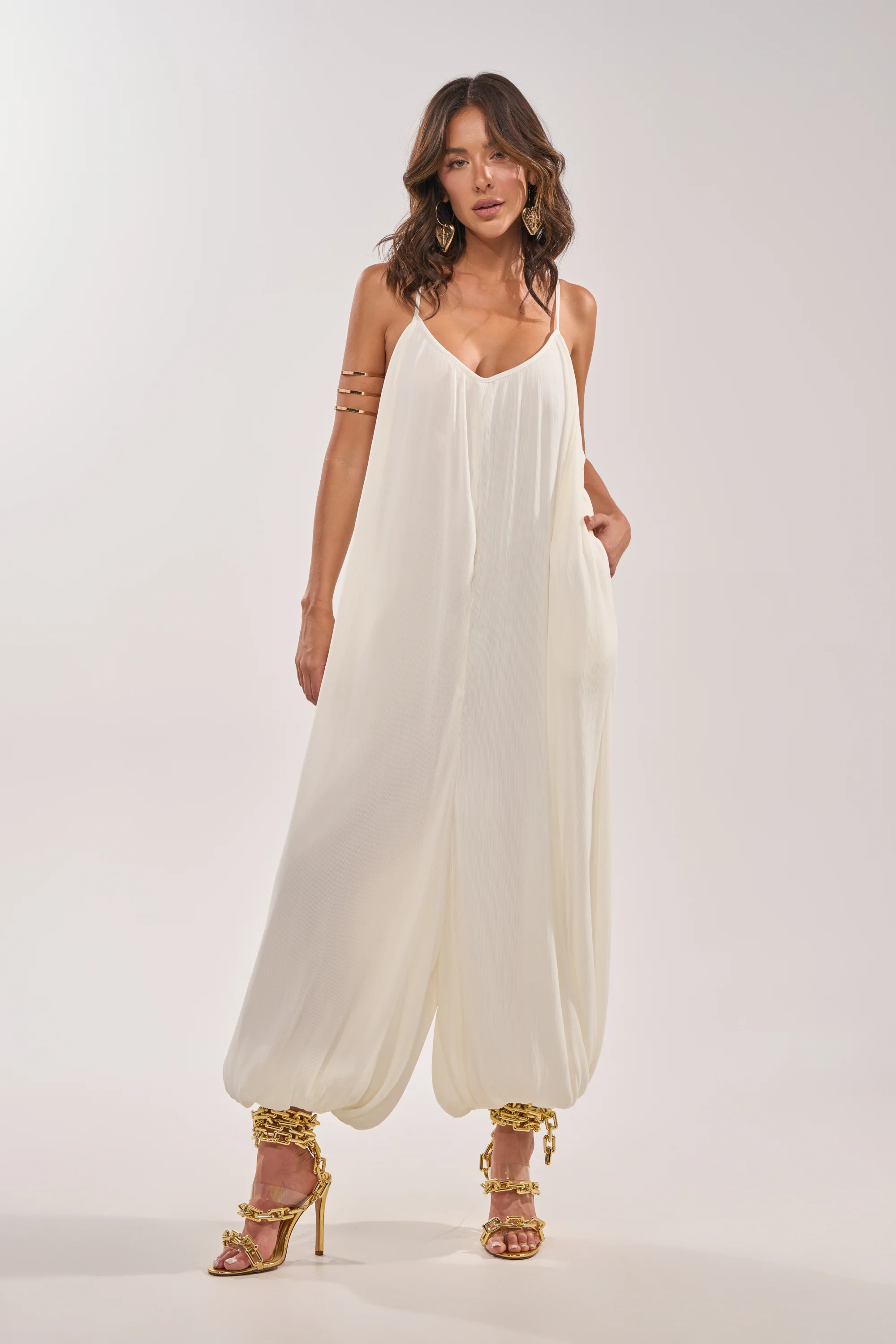 HALO SLINKY SLEEVELESS JUMPSUIT