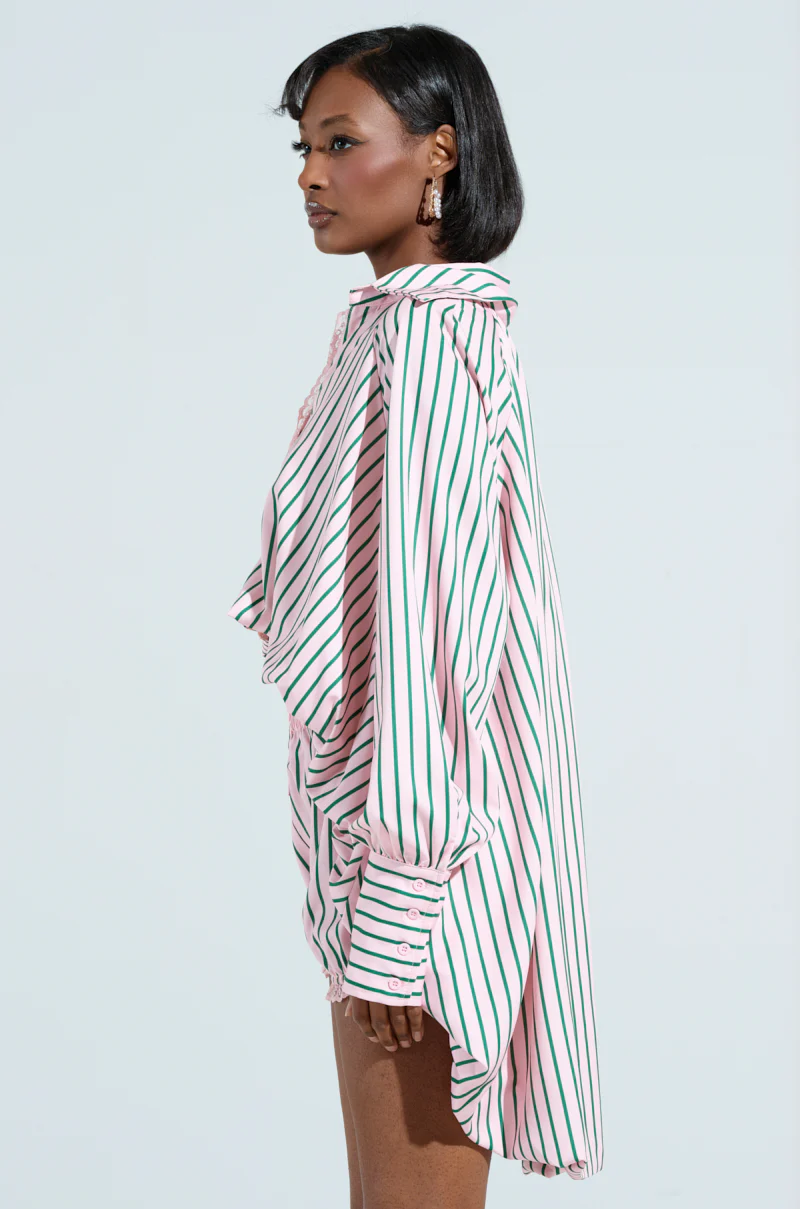 HAMPTONS STRIPED BUTTON UP - Image 3