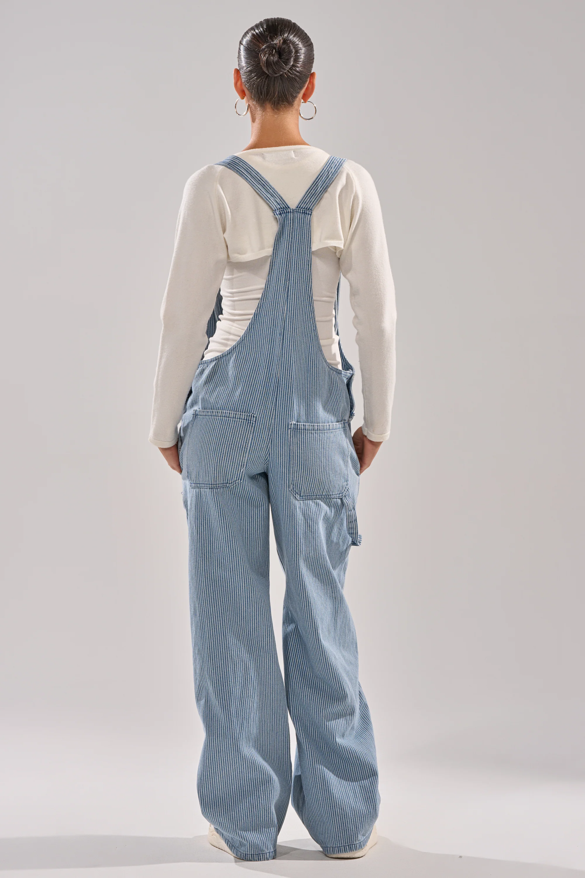 HAMPTONS STRIPED CARPENTER OVERALLS - Image 4