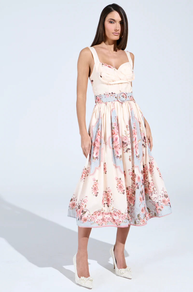 HANNA FLORAL MIDI DRESS - Image 2