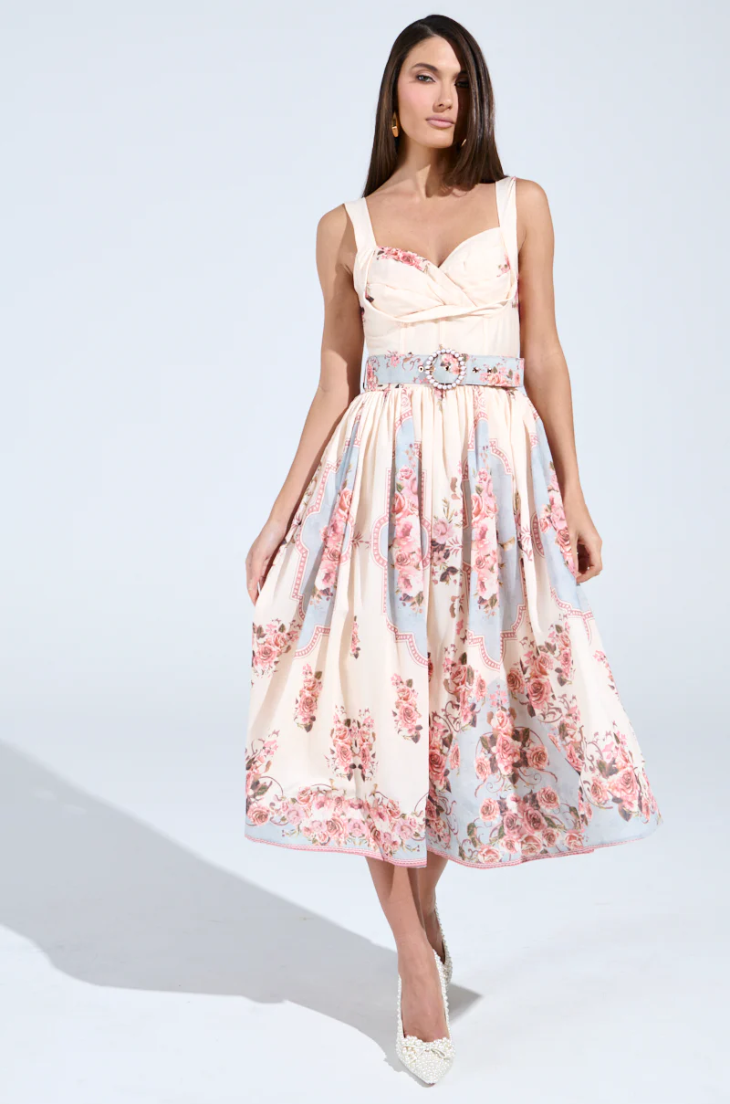HANNA FLORAL MIDI DRESS - Image 3