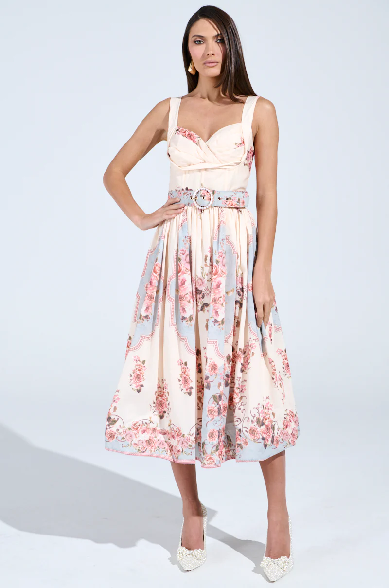 HANNA FLORAL MIDI DRESS - Image 4