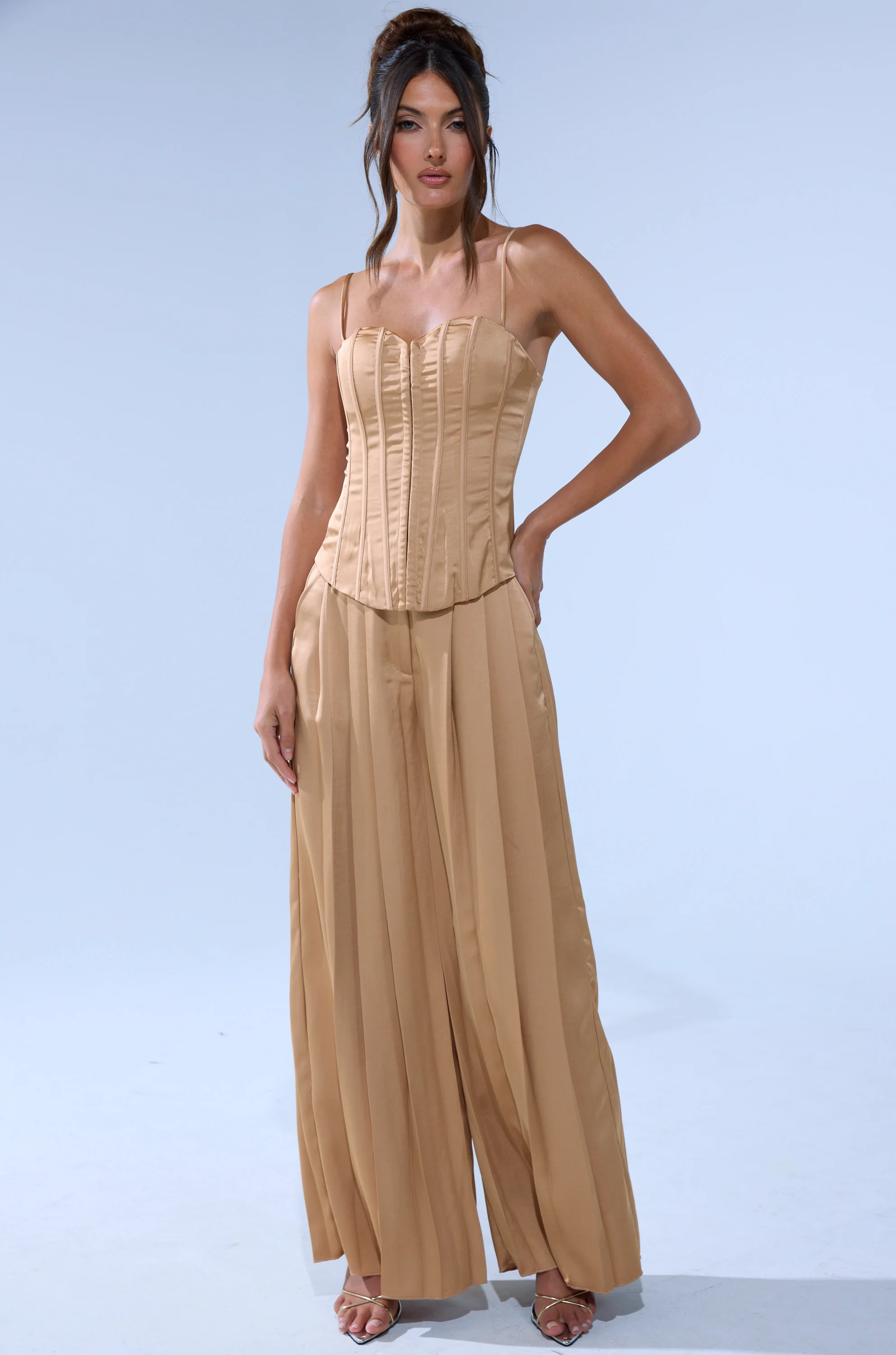 HANSEL MOCHA SATIN CORSET - Image 6