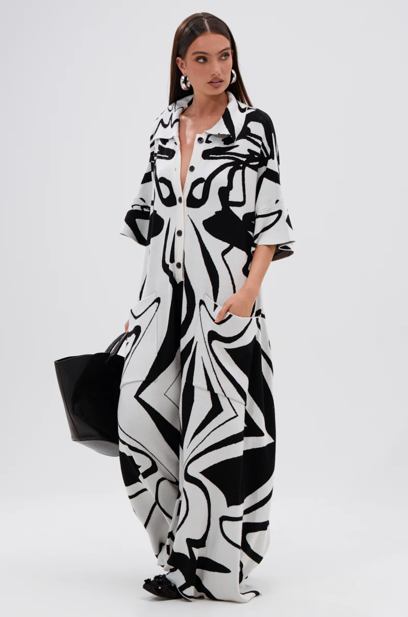 HAPPY HOUR PRINTED KNIT JUMPSUIT - Image 6