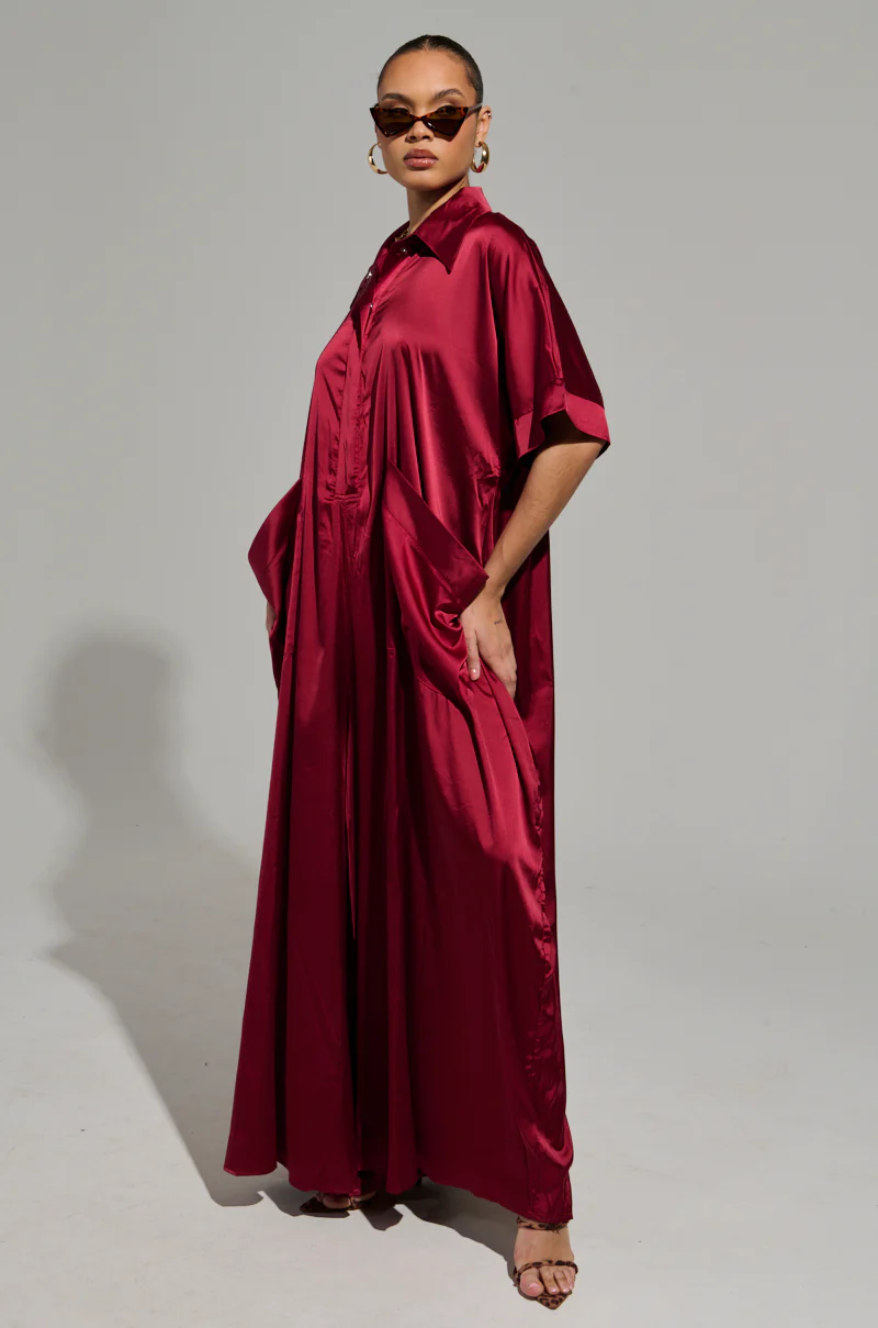HAPPY HOUR SATIN JUMPSUIT DRESS - Image 3