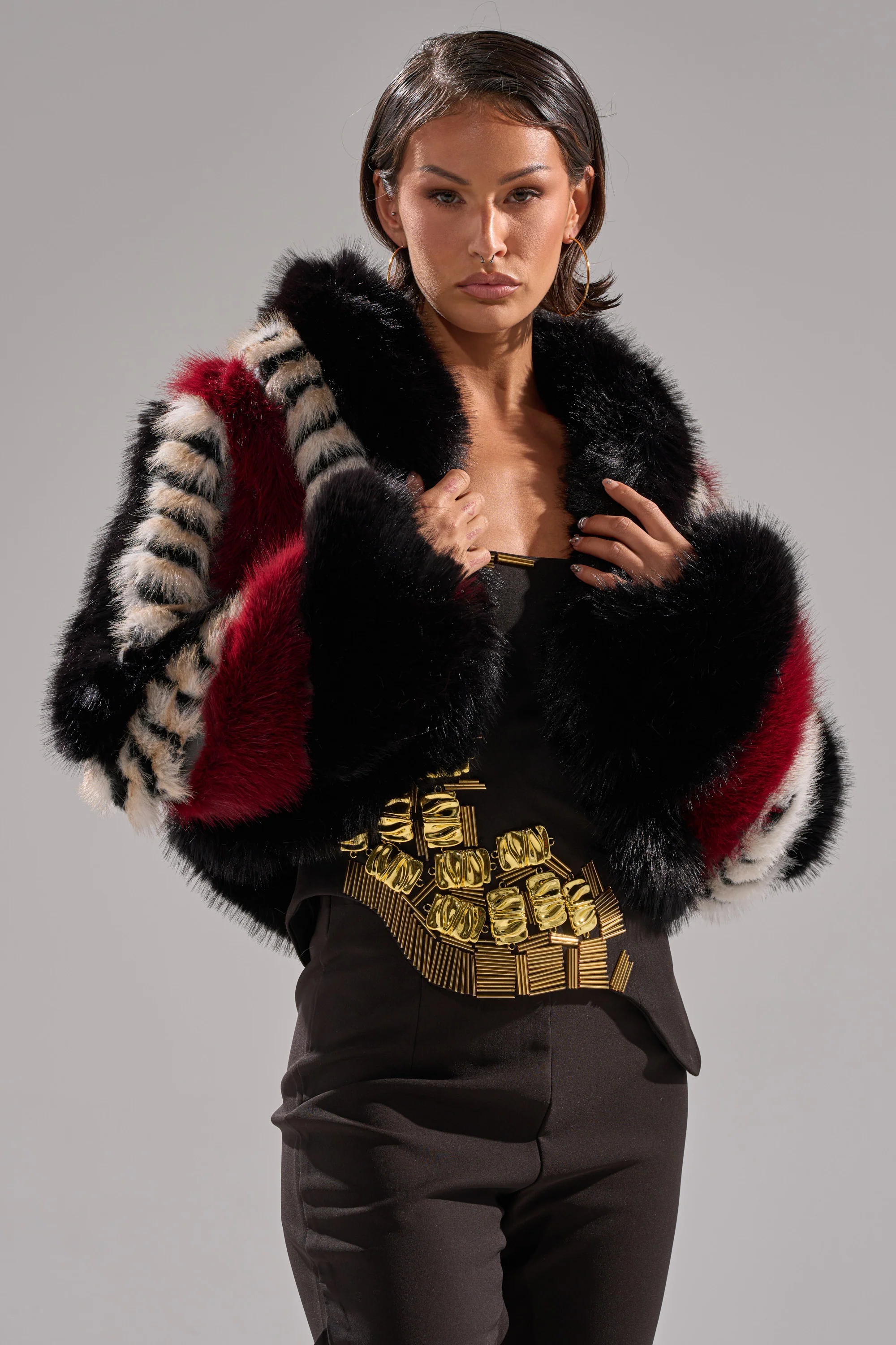 HARD TO FIND PANELED FAUX FUR - Image 2