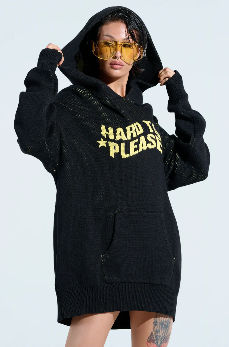 HARD TO PLEASE OVERSIZED HOODED SWEATER - Image 2