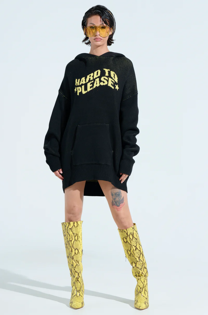 HARD TO PLEASE OVERSIZED HOODED SWEATER - Image 6