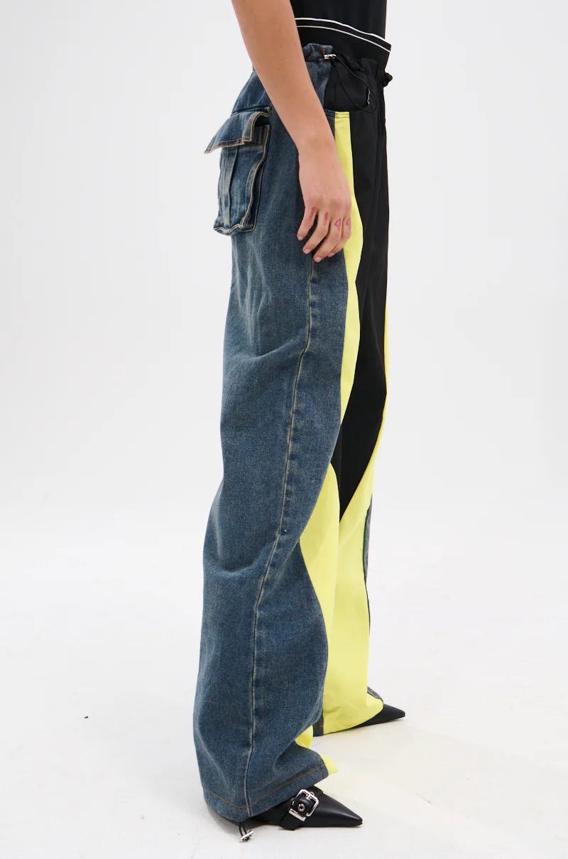 HARDEST TO LOVE COLORBLOCK DENIM PANT - Image 5