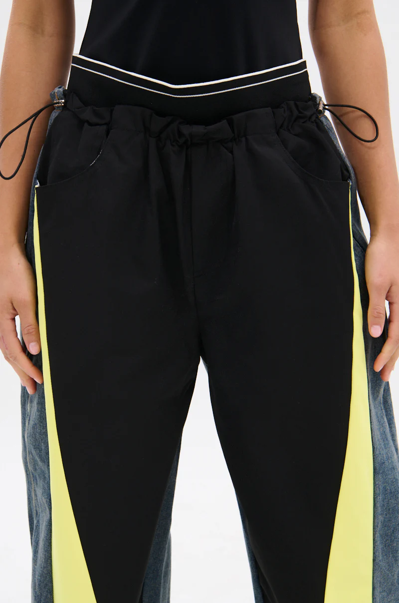 HARDEST TO LOVE COLORBLOCK DENIM PANT - Image 9