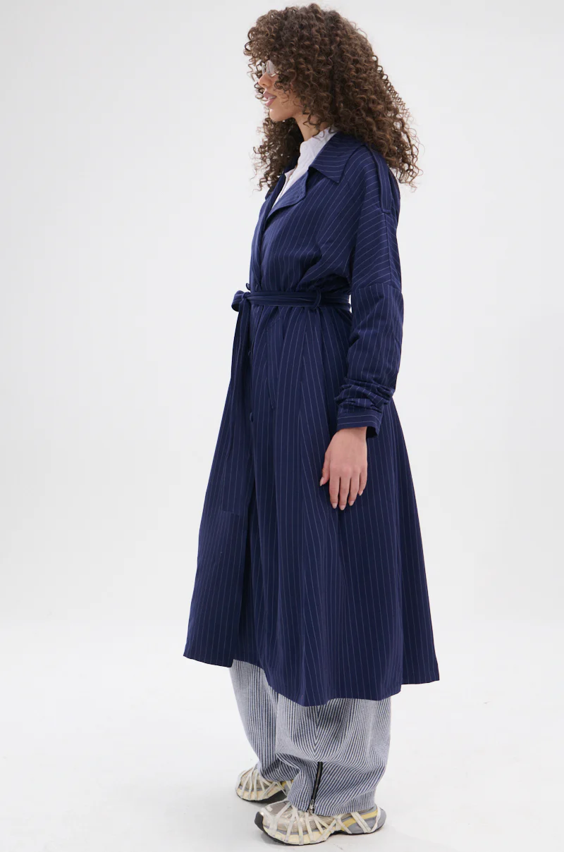 HARLEM PINSTRIPE TRENCH - Image 6