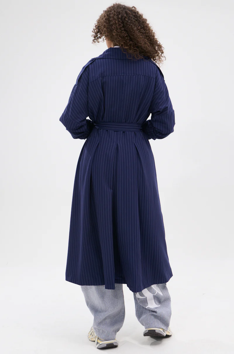 HARLEM PINSTRIPE TRENCH - Image 7
