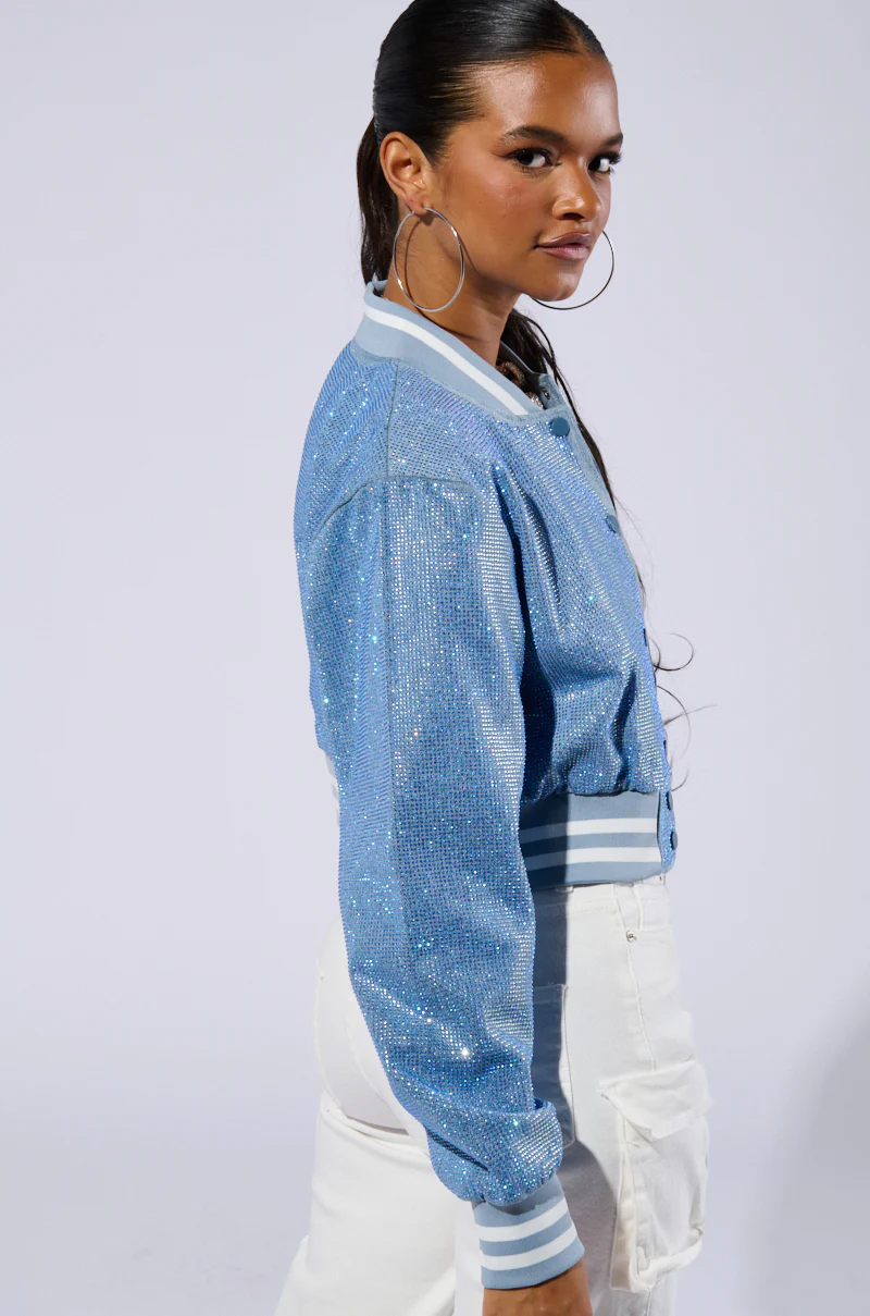 HARLEY EMBELLISHED DENIM BOMBER - Image 5
