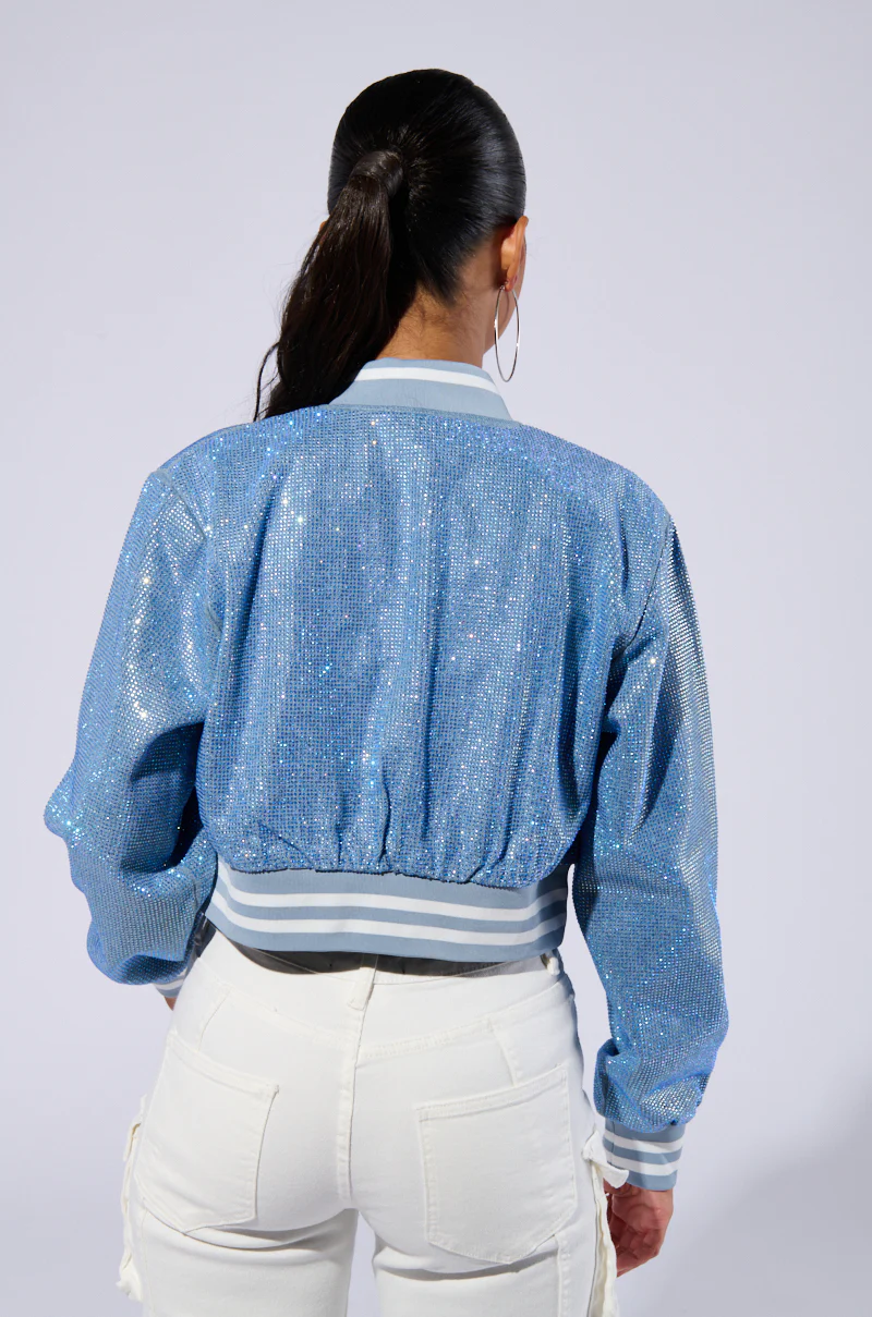 HARLEY EMBELLISHED DENIM BOMBER - Image 6