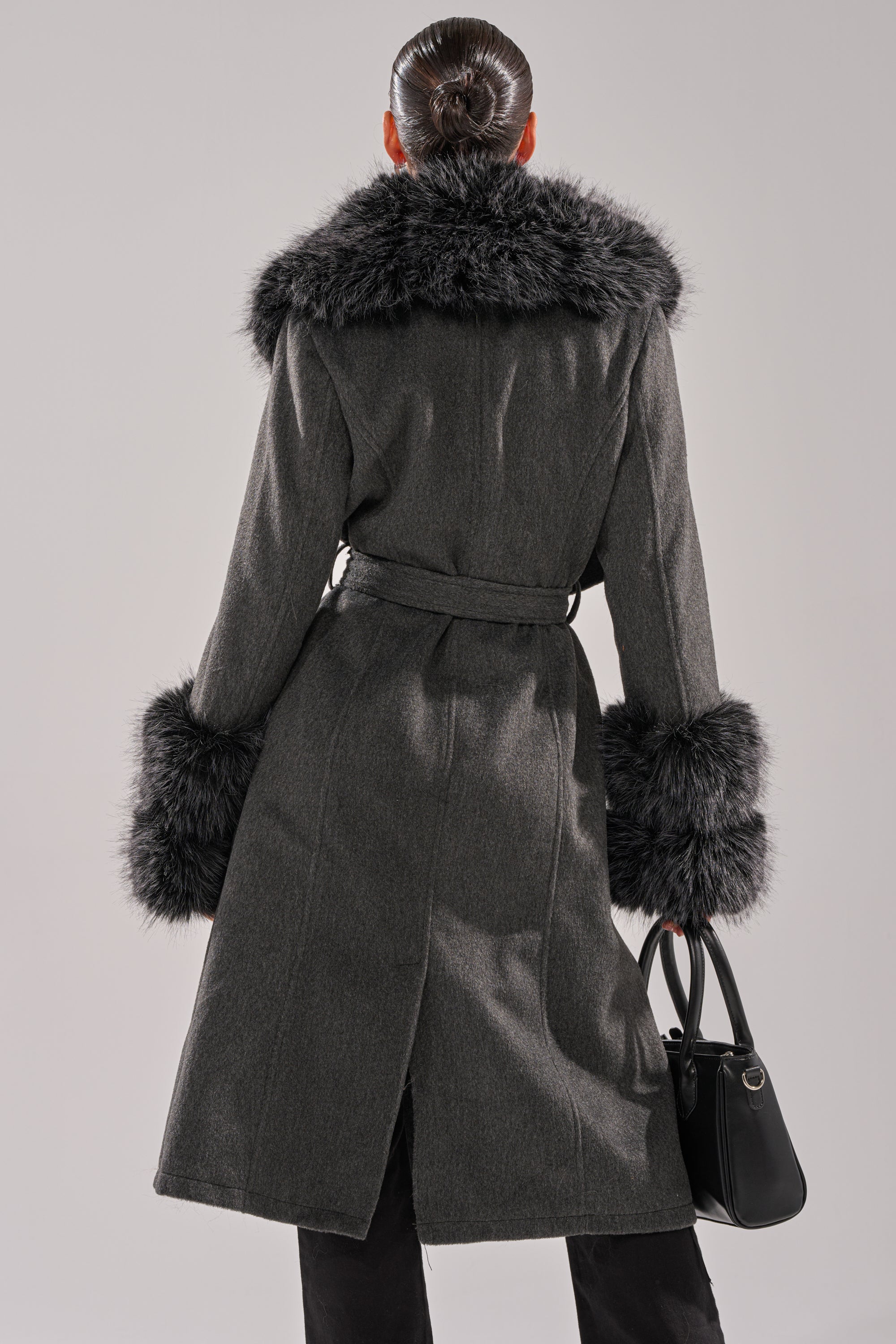 HARMONY FUR TRIM TRENCH - Image 7