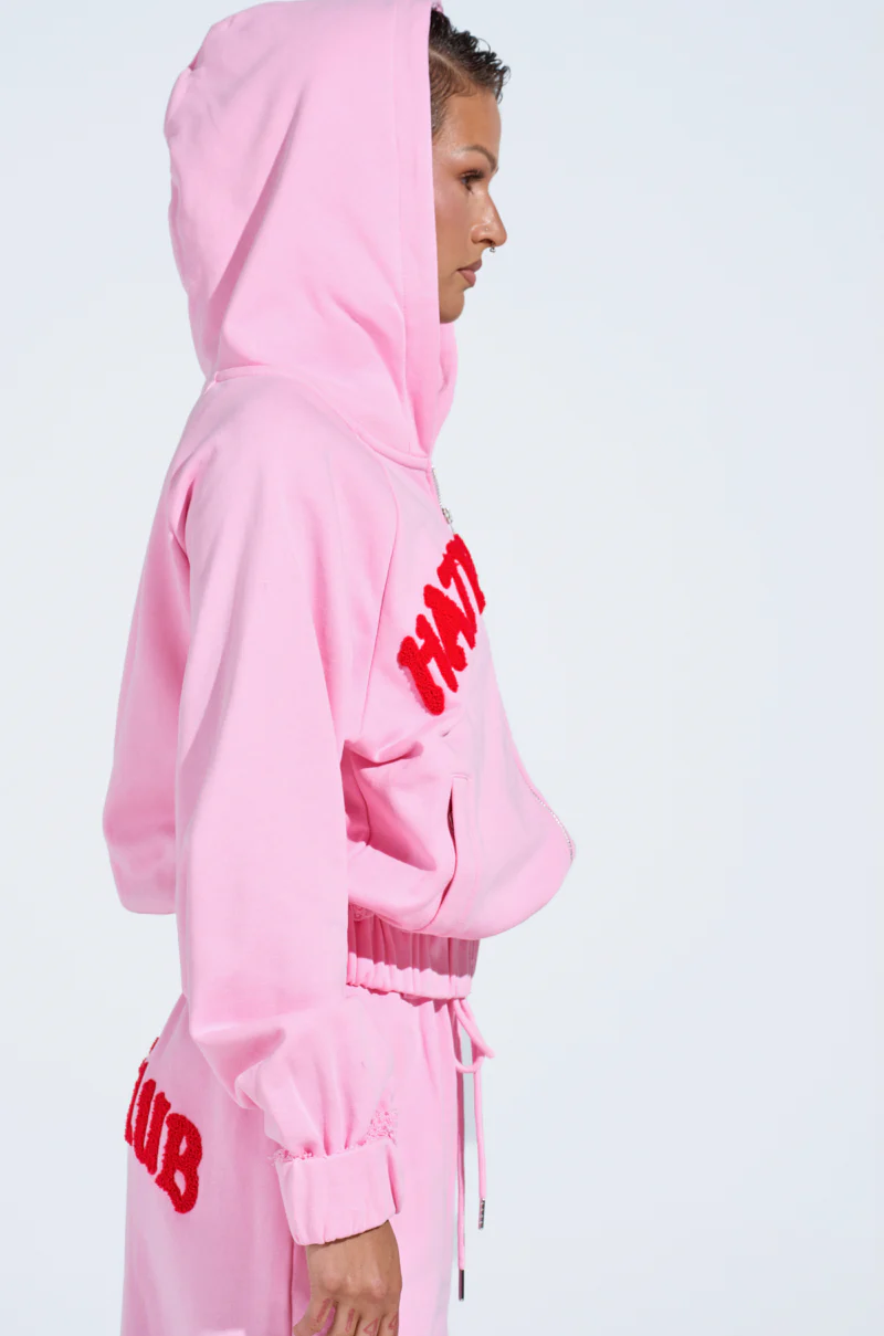 HATERS CLUB ZIP UP HOODIE - Image 3