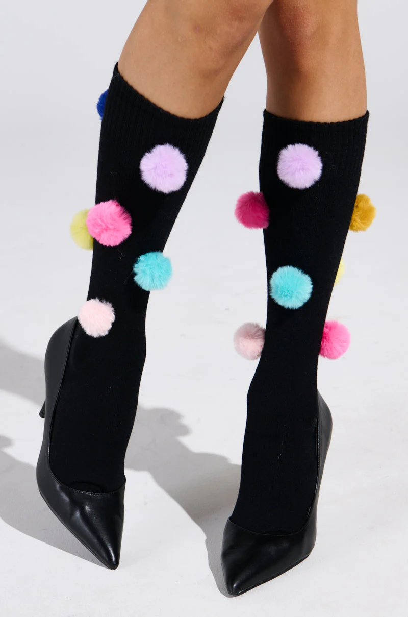 HAVE A LIL FUN POM SOCKS - Image 2