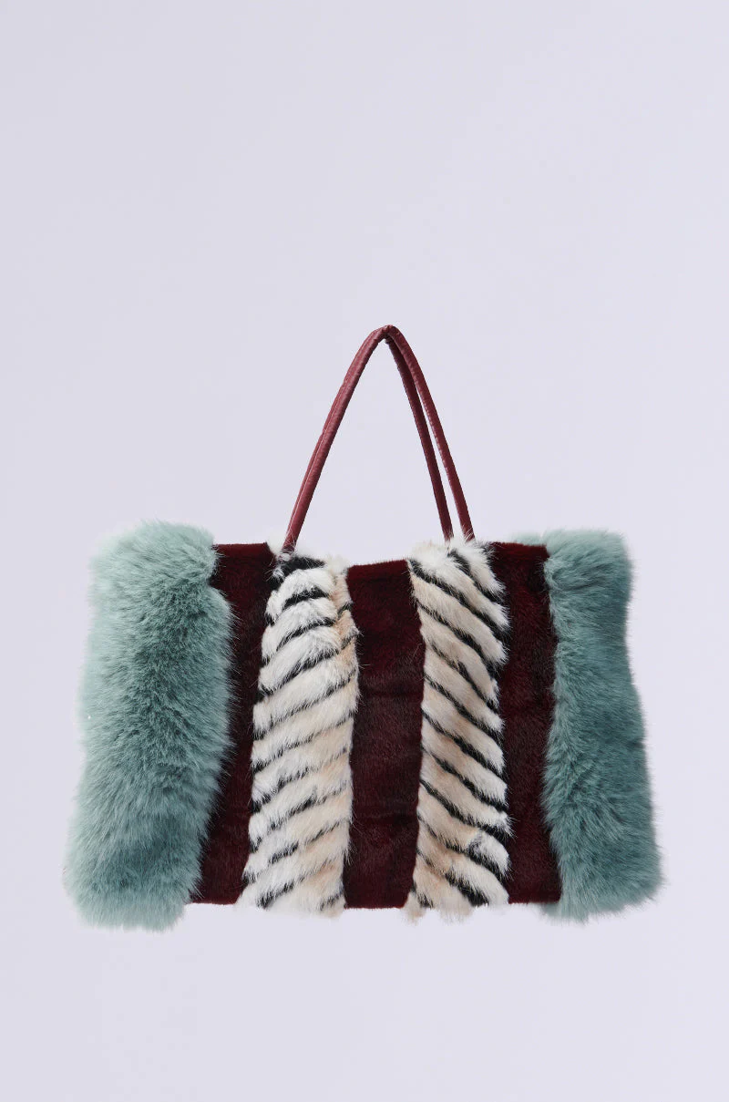 HAVE IT ALL FAUX FUR TOTE - Image 2