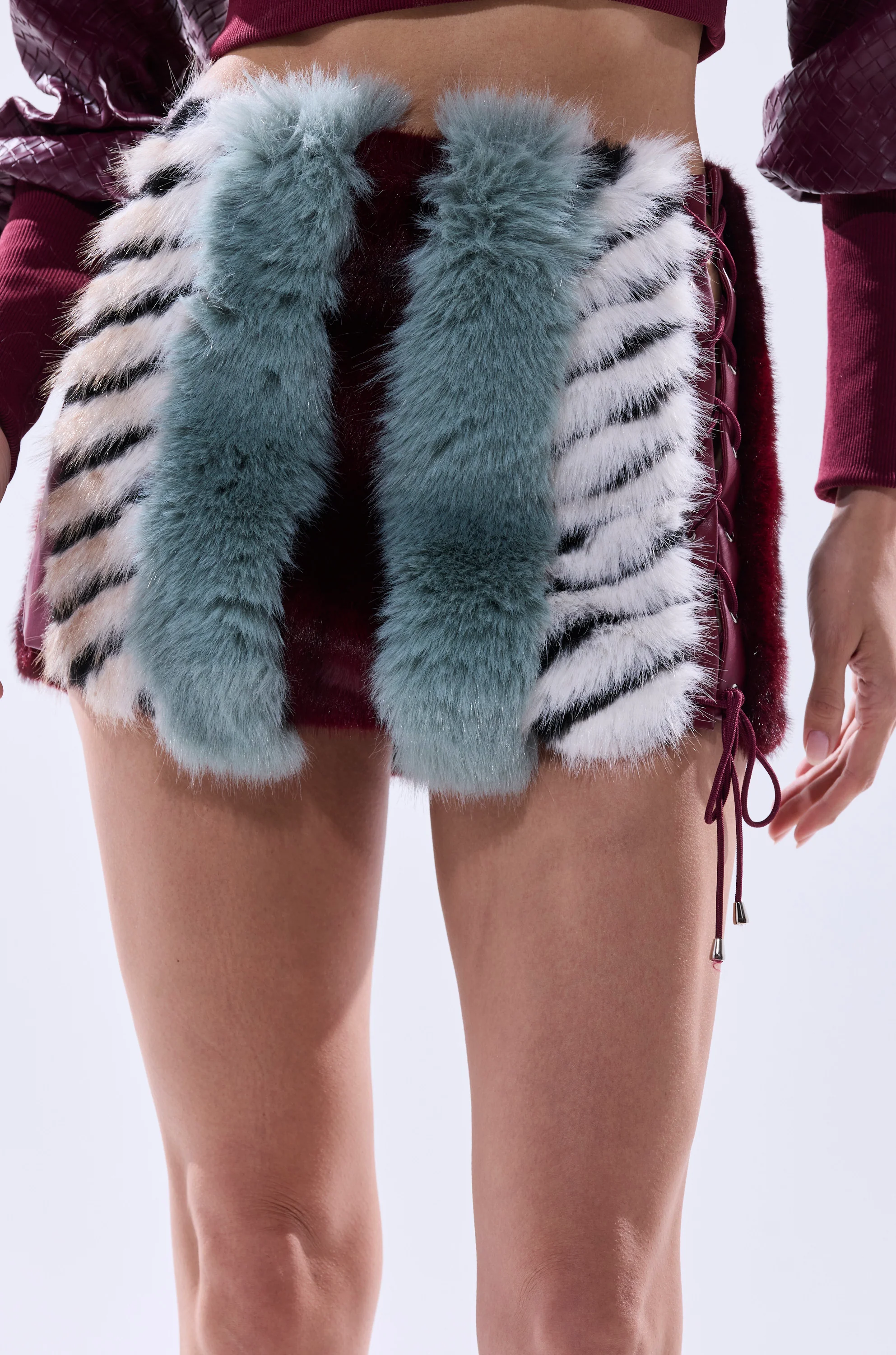 HAVE IT ALL PANELED FUR SKIRT - Image 12
