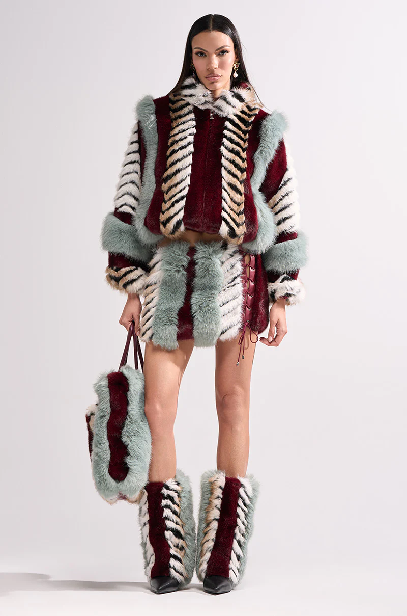 HAVE IT ALL PANELED FUR SKIRT - Image 2