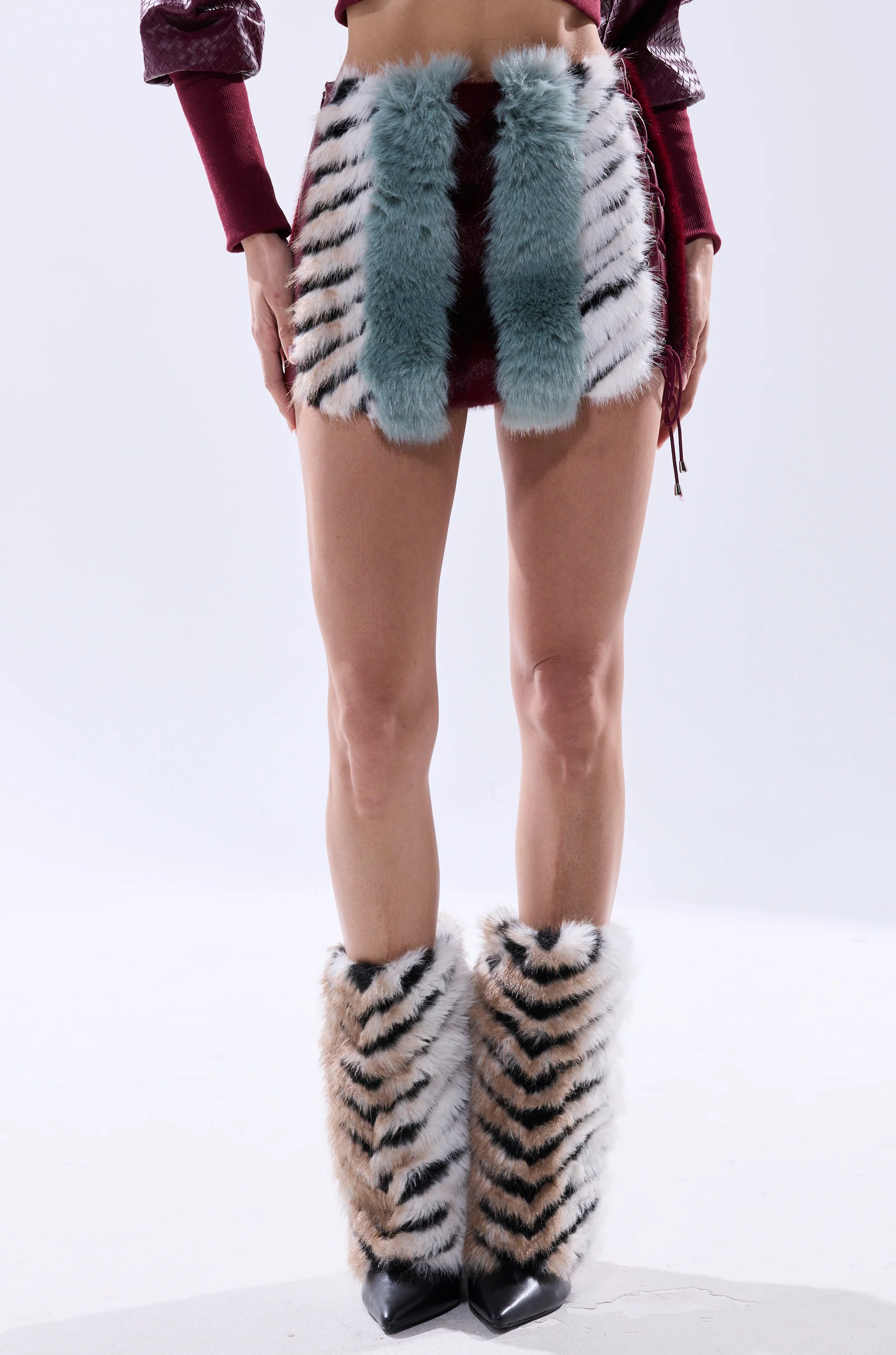 HAVE IT ALL PANELED FUR SKIRT - Image 5