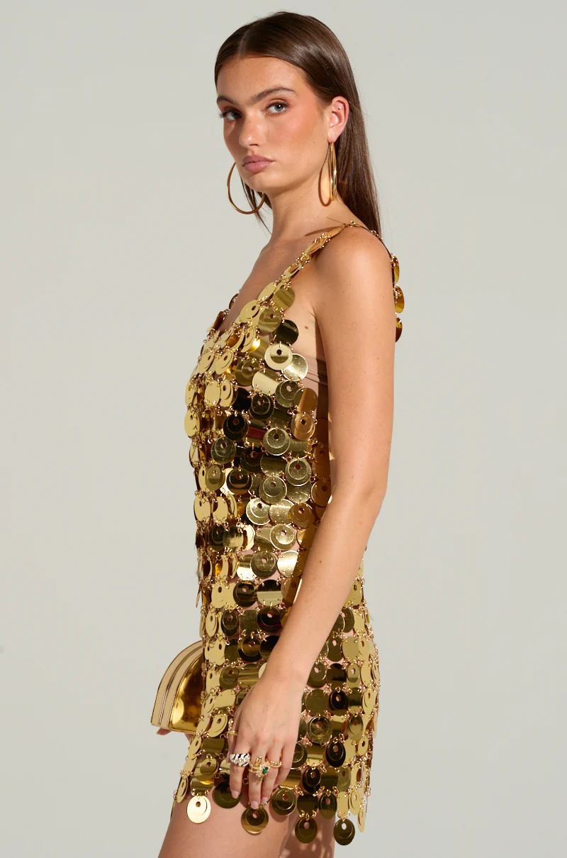 HEART OF GOLD MINI DRESS - Image 3