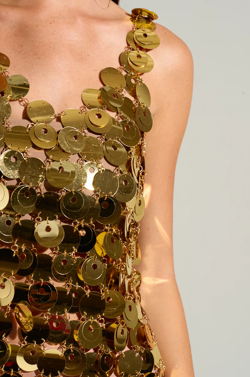 HEART OF GOLD MINI DRESS - Image 9