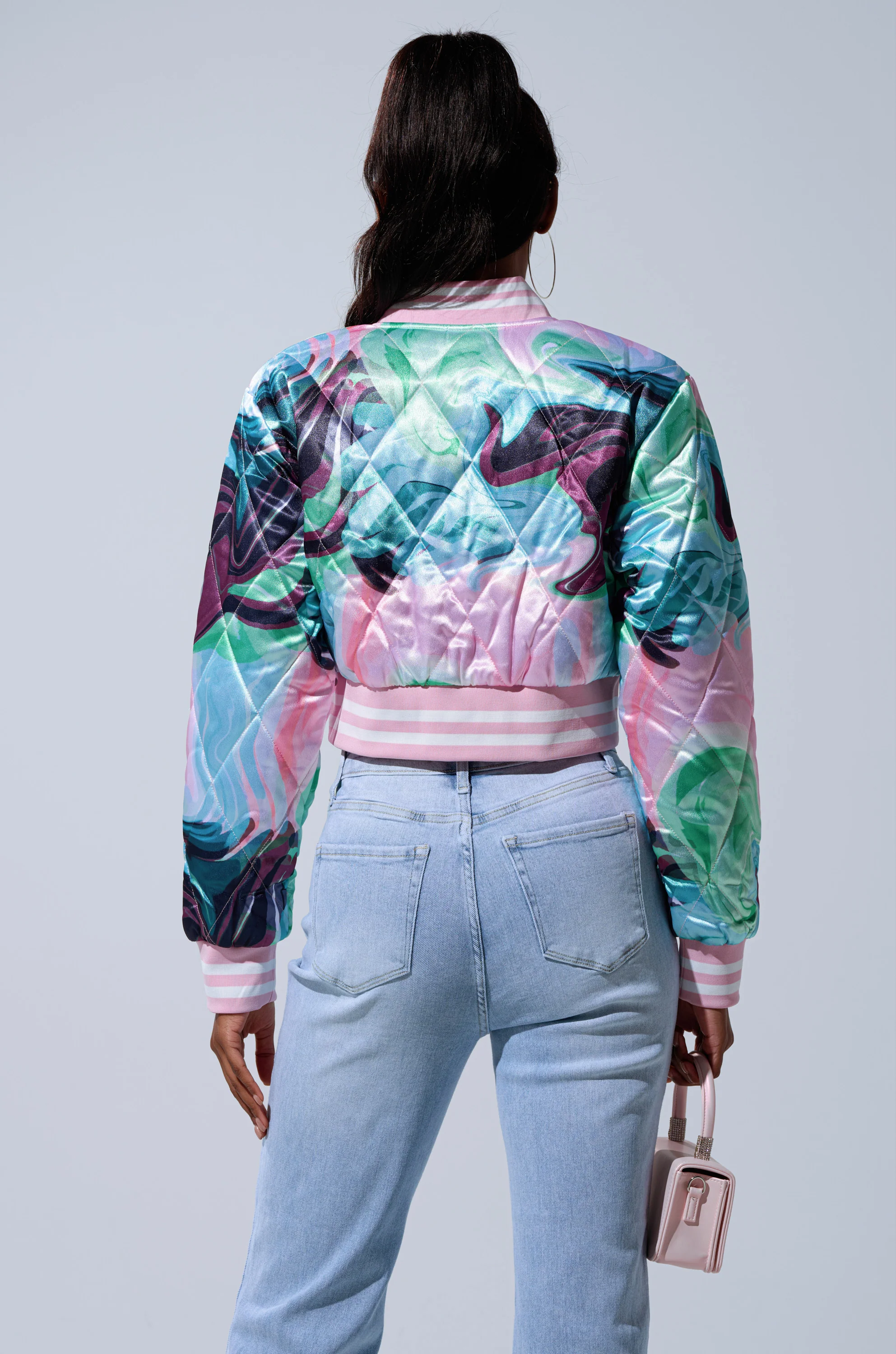 HEART TO HEART SATIN BOMBER - Image 7