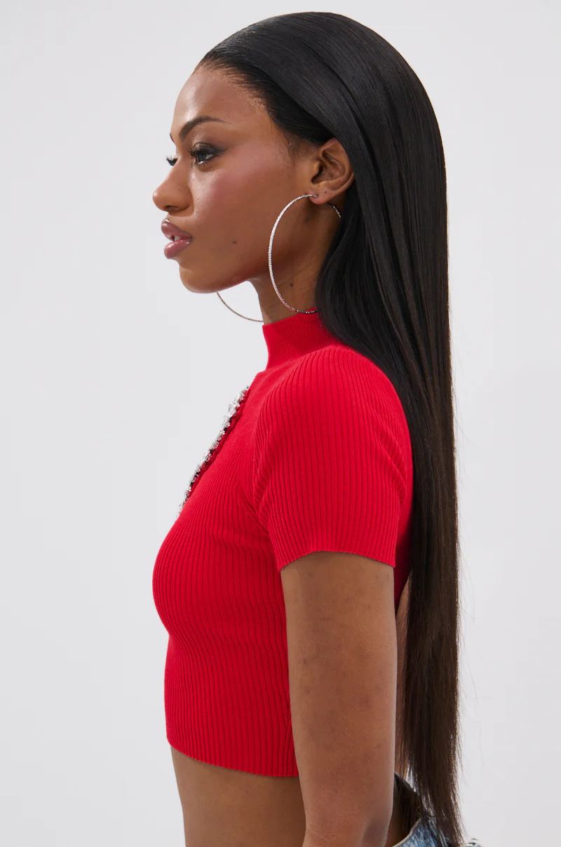 HEART YOU TEE IN RED - Image 3