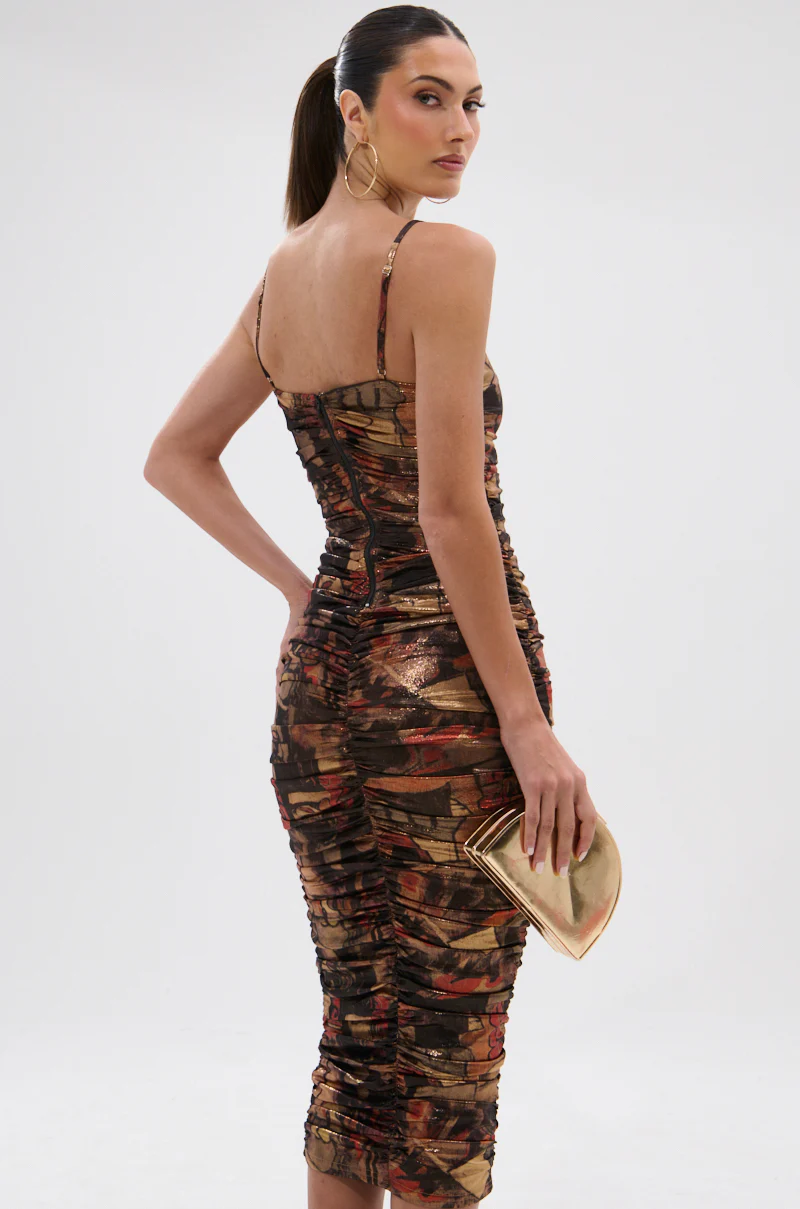 HEAVEN SENT MESH MIDI DRESS - Image 5